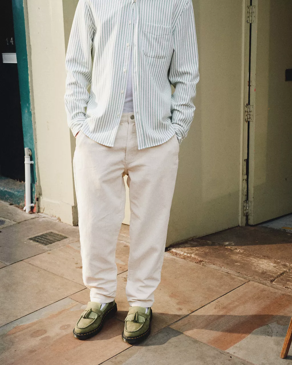 DR MARTENS Adrian Tumbled Nubuck Leather Tassel Loafers