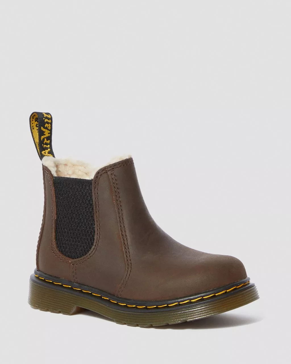 DR MARTENS 2976 LEONORE TODDLER FAUX FUR LINED BOOTS