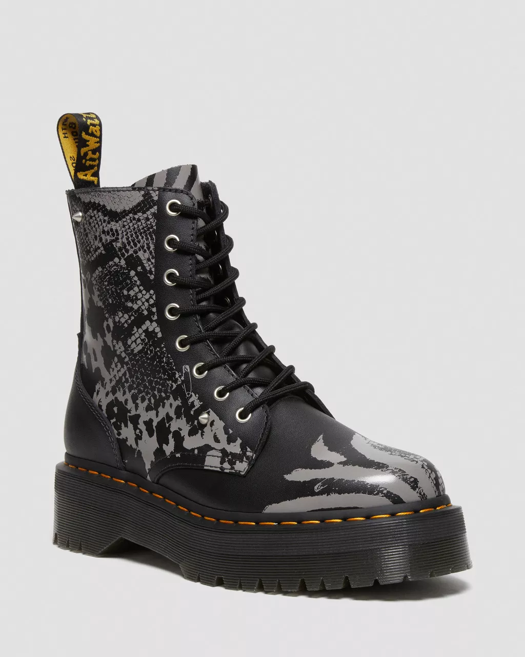 DR MARTENS Jadon Animal Clash Leather Platform Boots
