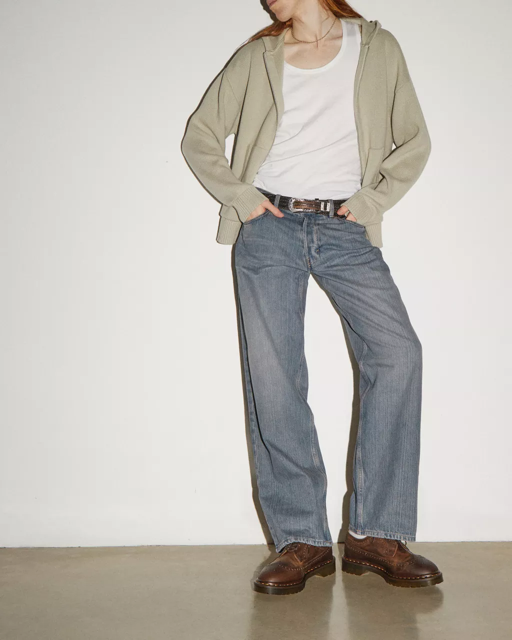 DR MARTENS 3989 Brogue Crazy Horse Leather Shoes