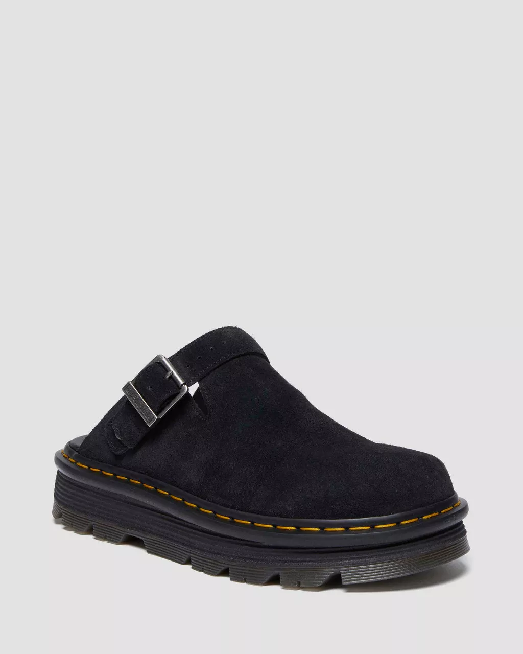DR MARTENS Zebzag Suede Casual Slingback Platform Mules