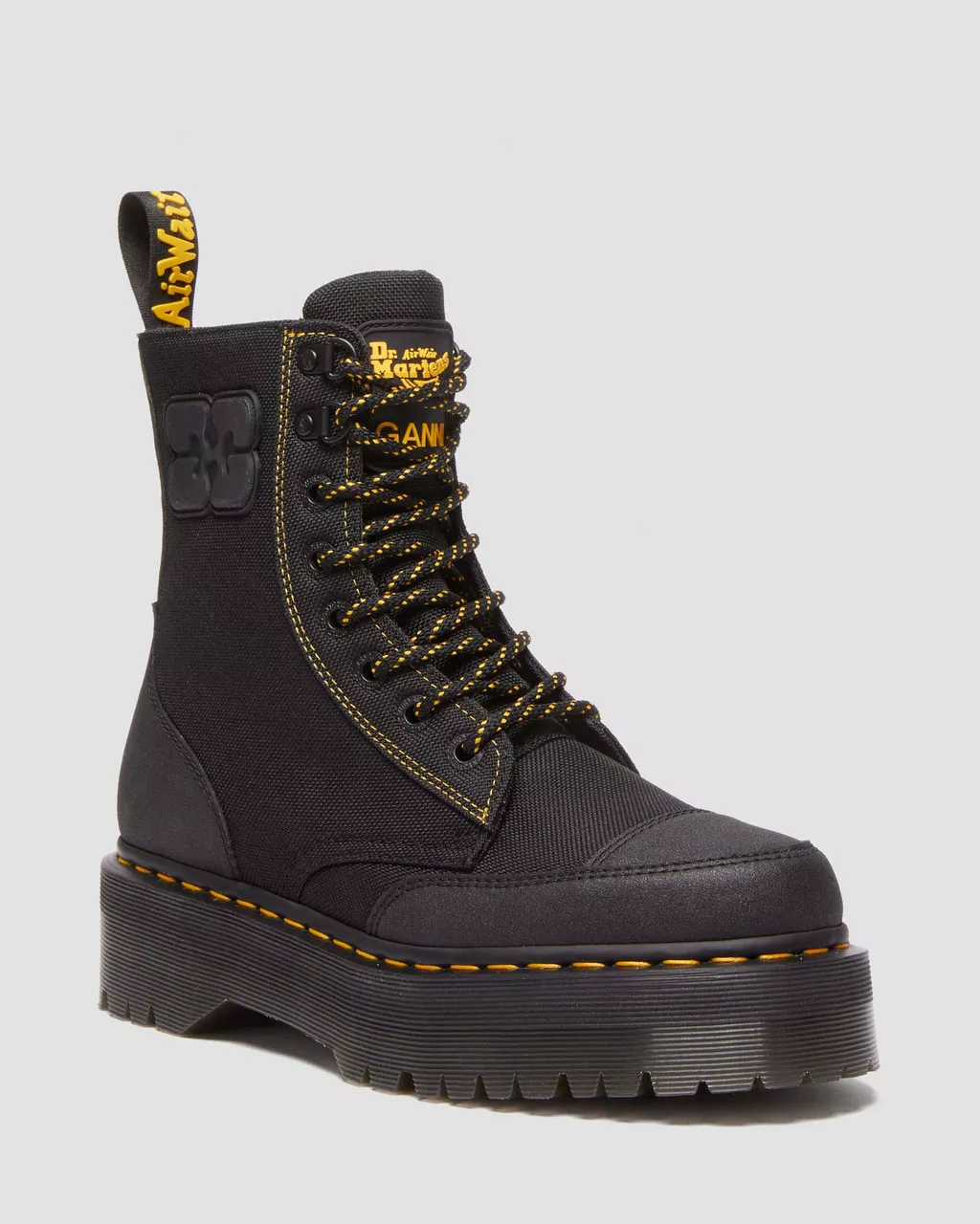 DR MARTENS JADON GANNI NYLON BOOTS