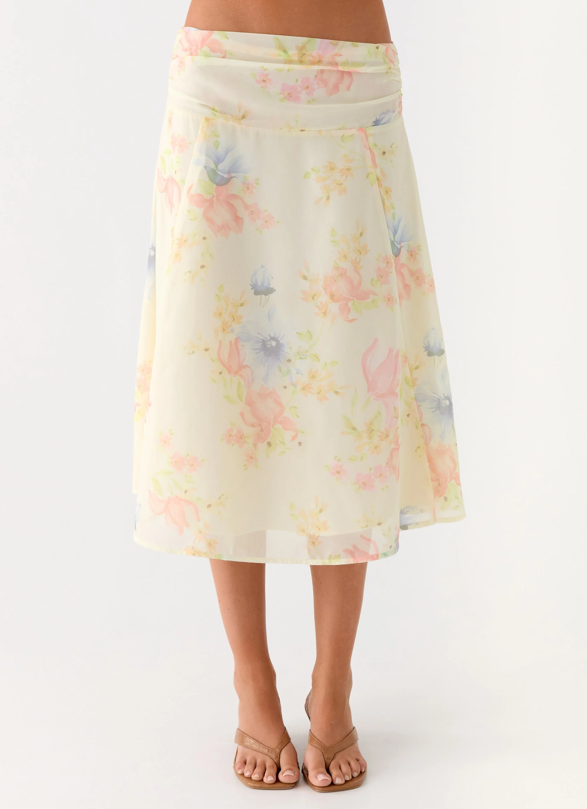 Valley Midi Skirt - Spring Meadow