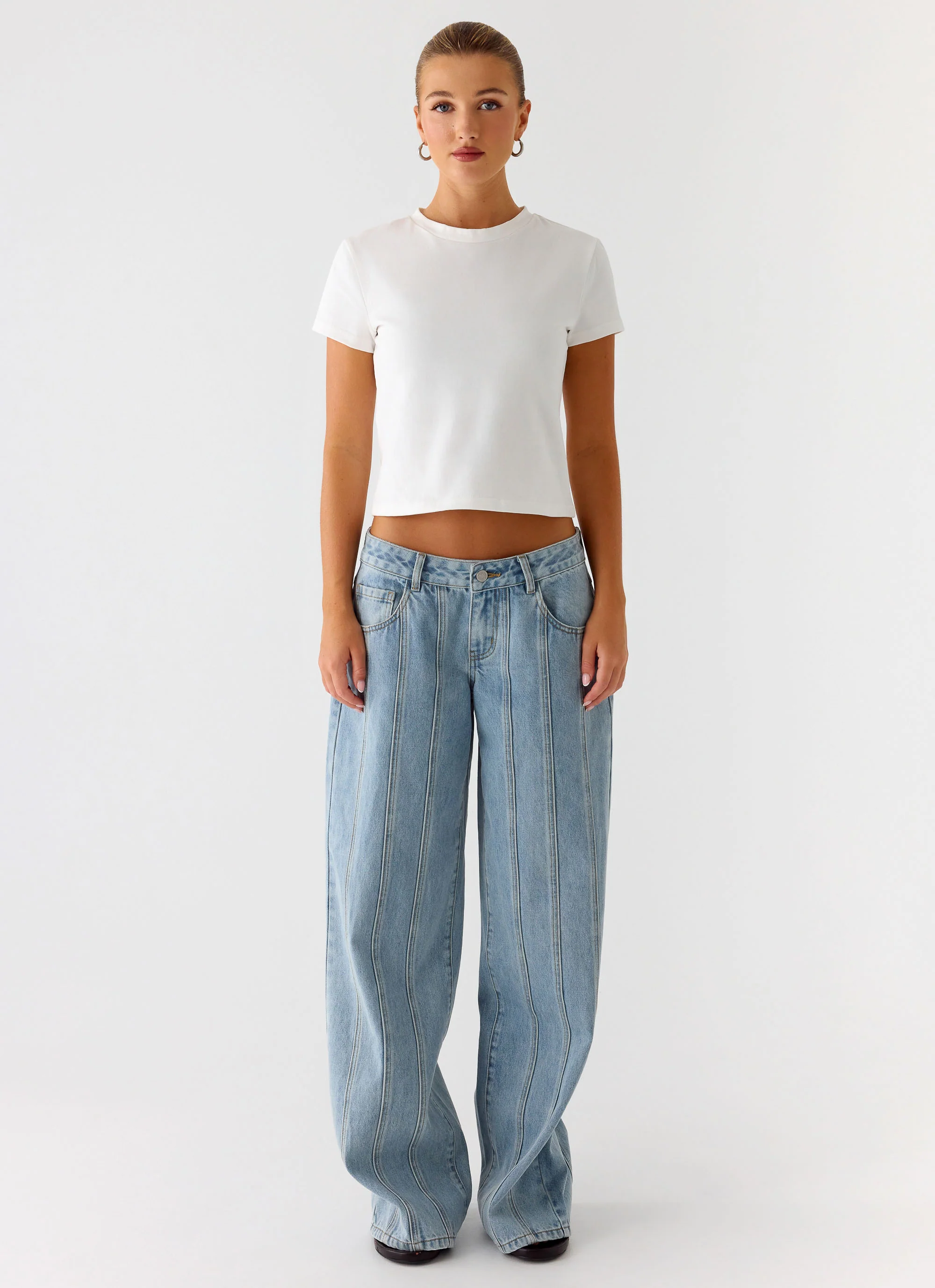 Lamont Baby Tee - White