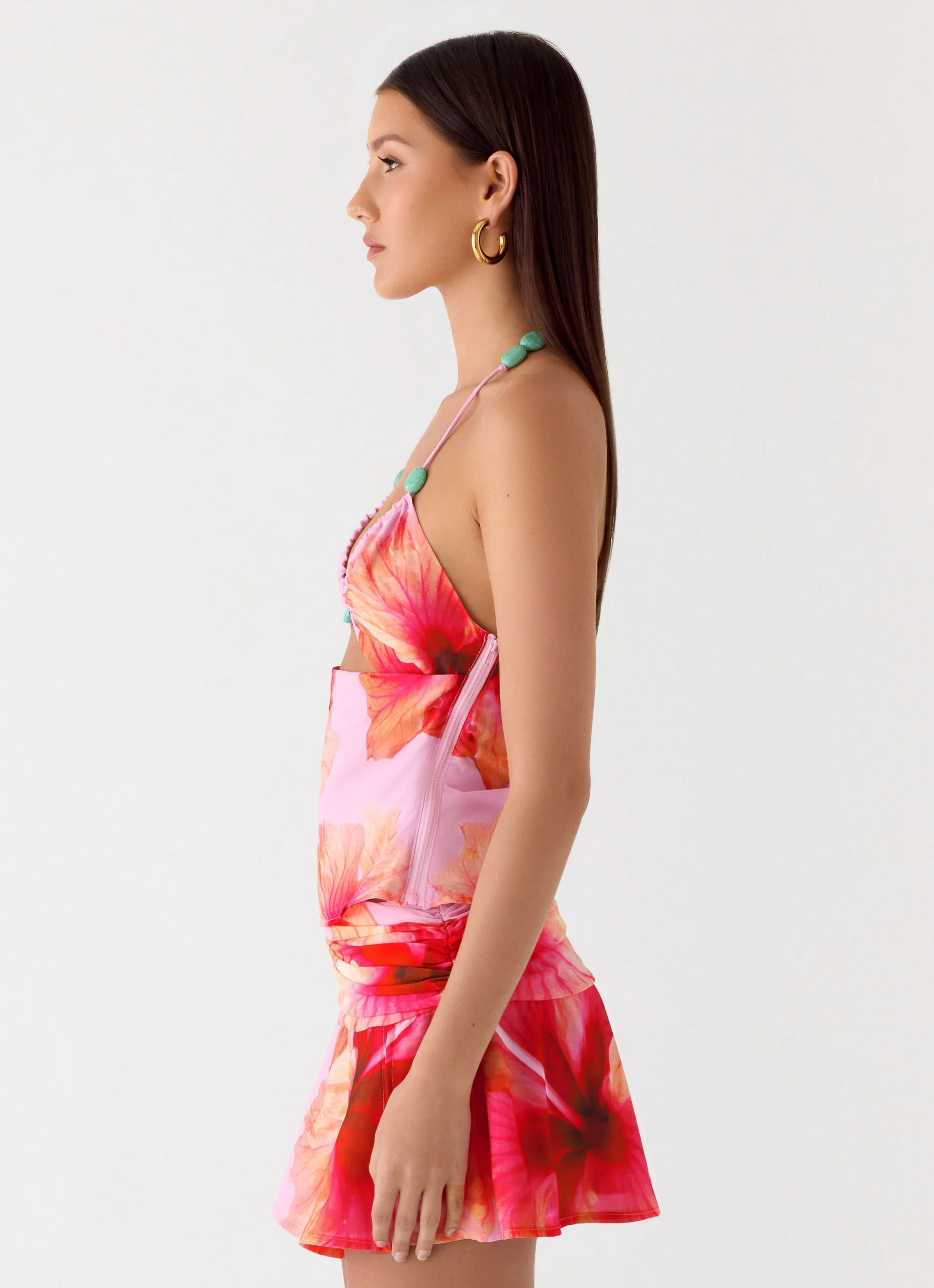 Ellinor Bead Top - Pink