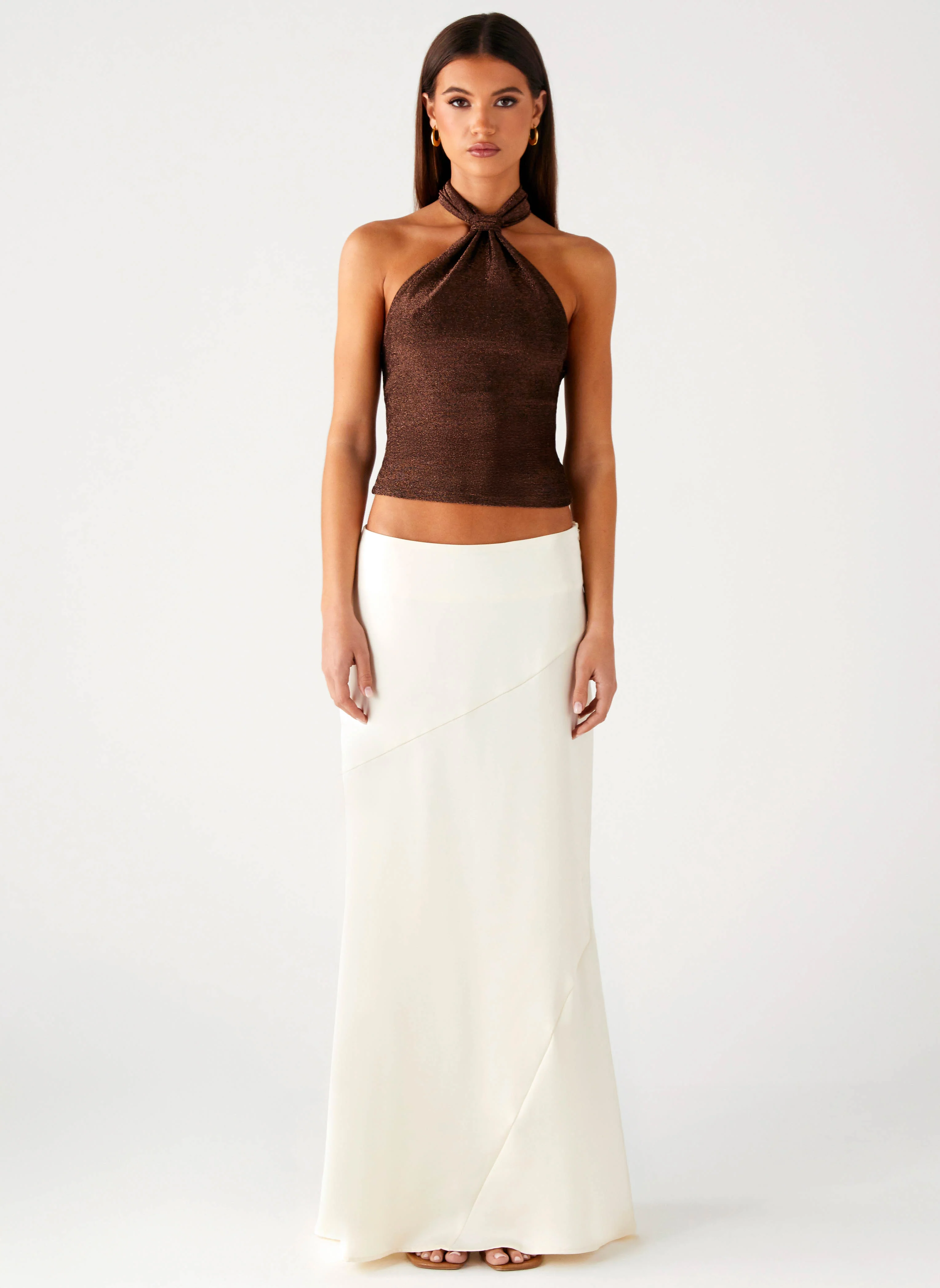 Chandra Maxi Skirt - Ivory