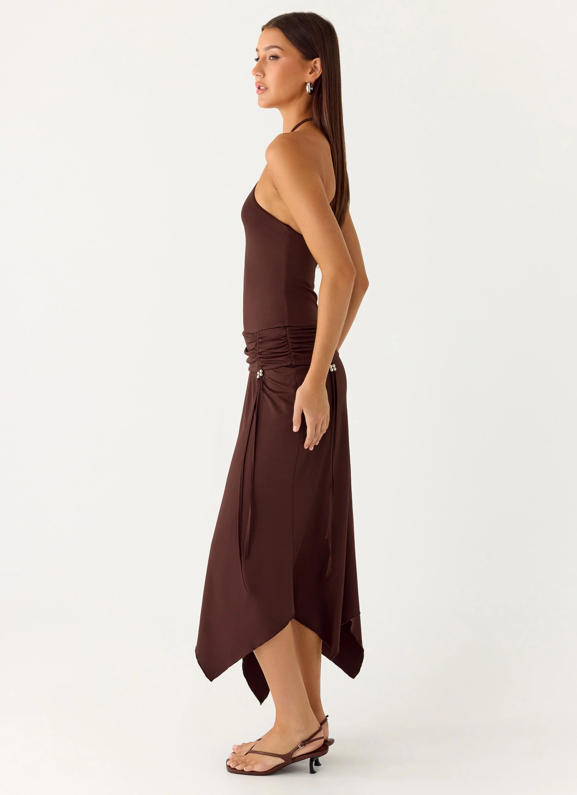 Becerra Midi Dress - Cool Chocolate
