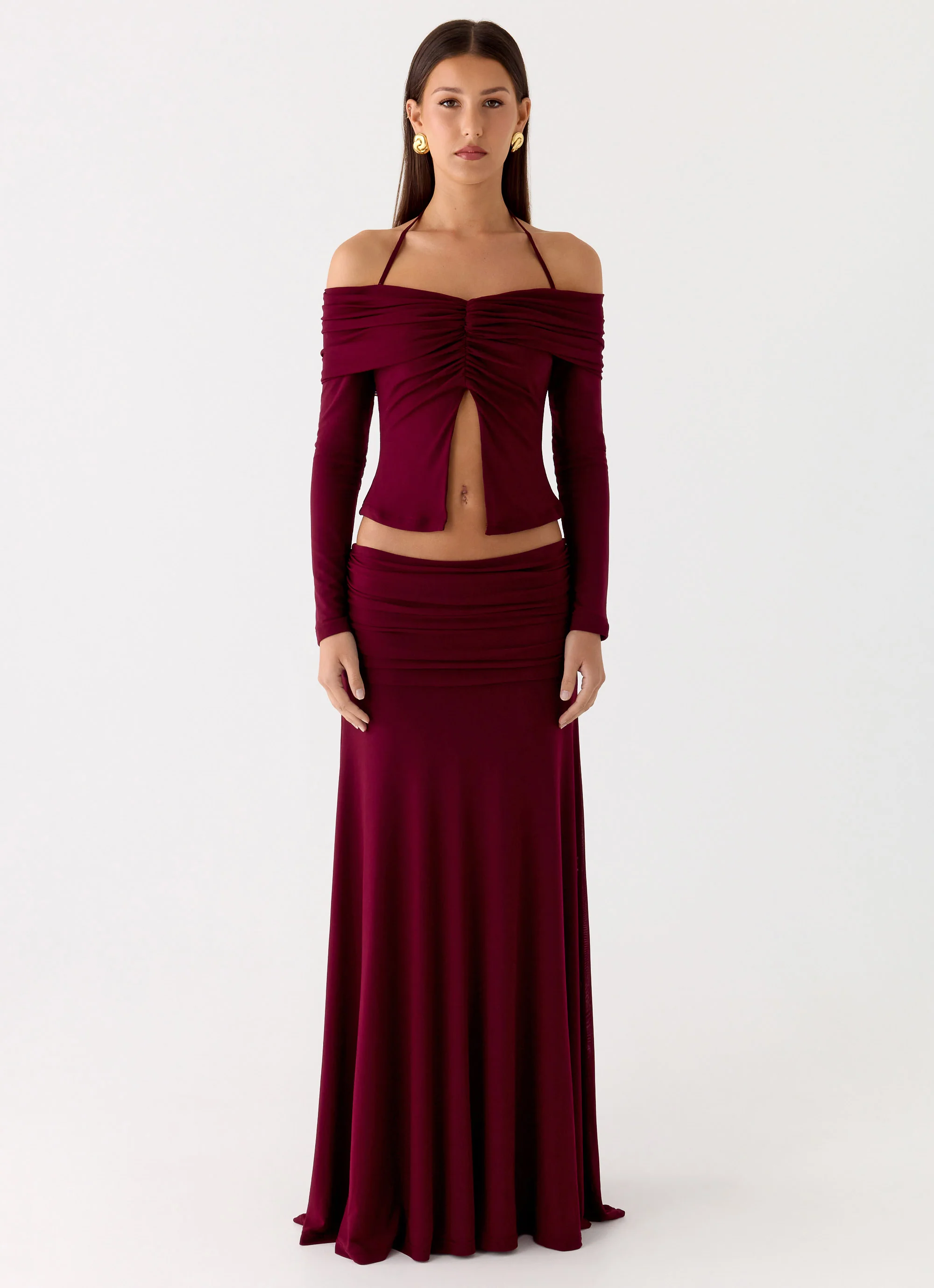 Thorness Maxi Skirt - Plum