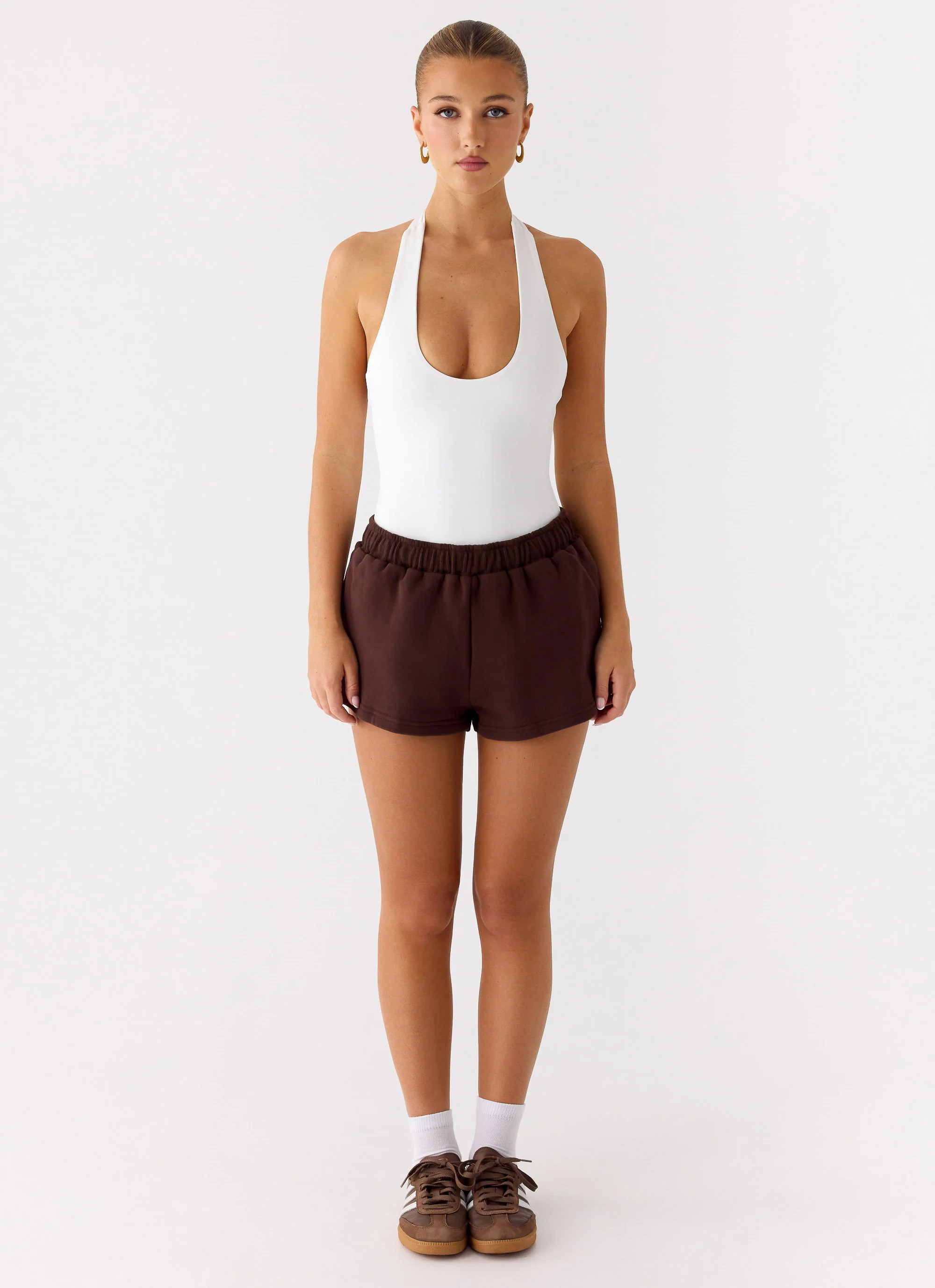 Signature Low Rise Sweatshorts - Chocolate