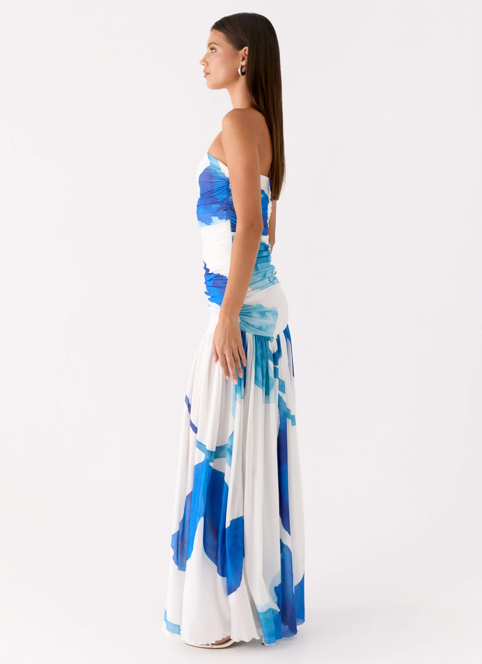 Laidee Maxi Dress - Cerulean Bloom