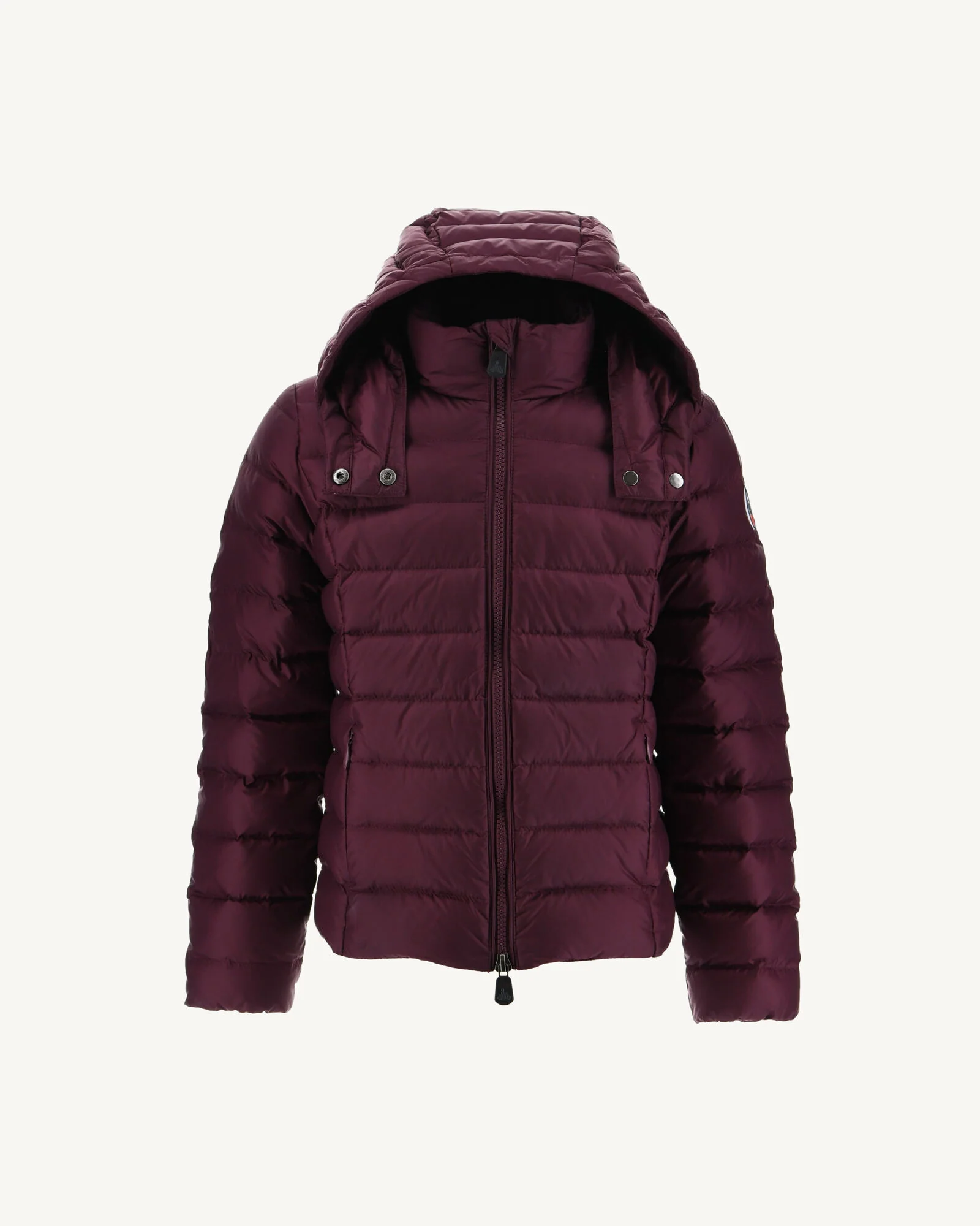 Children's hooded down jacket Grand Cold Aubergine Opal