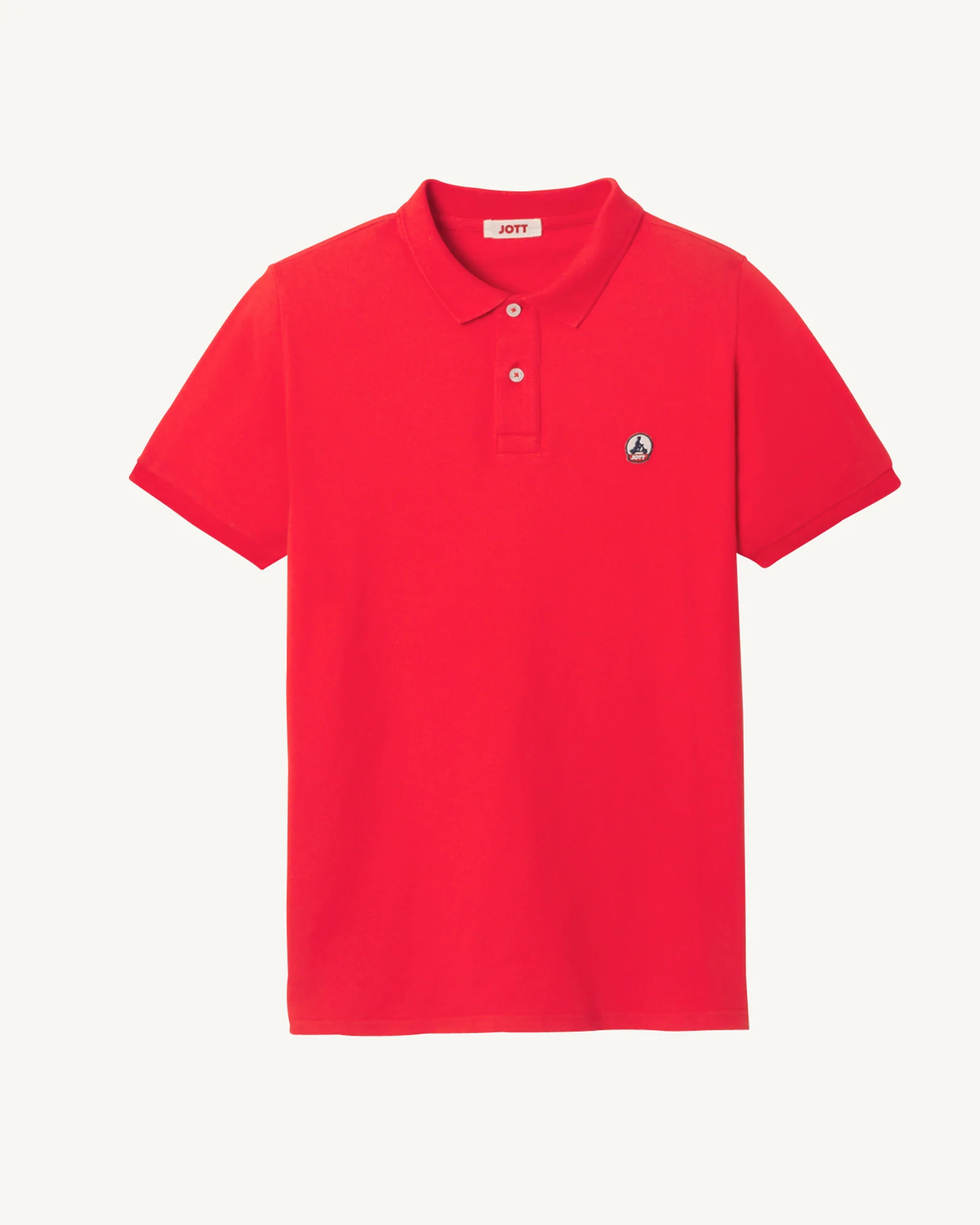 Polo shirt in organic cotton Bright red Marbella