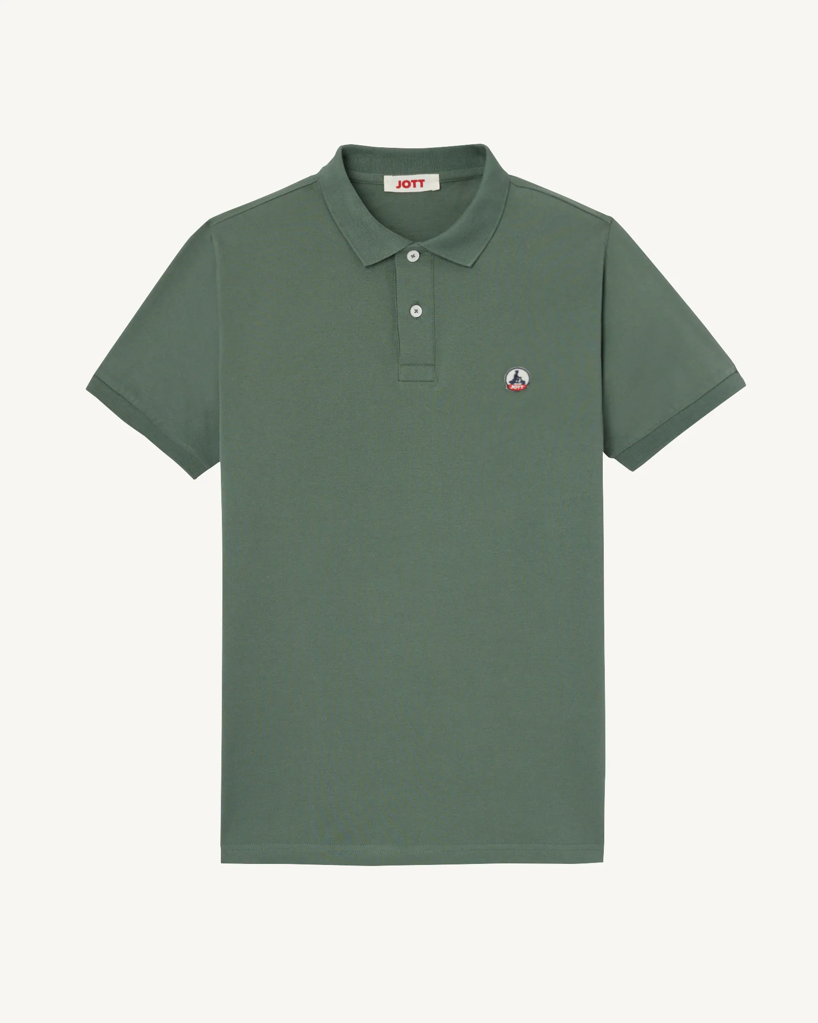 Polo shirt in organic cotton Celadon green Marbella