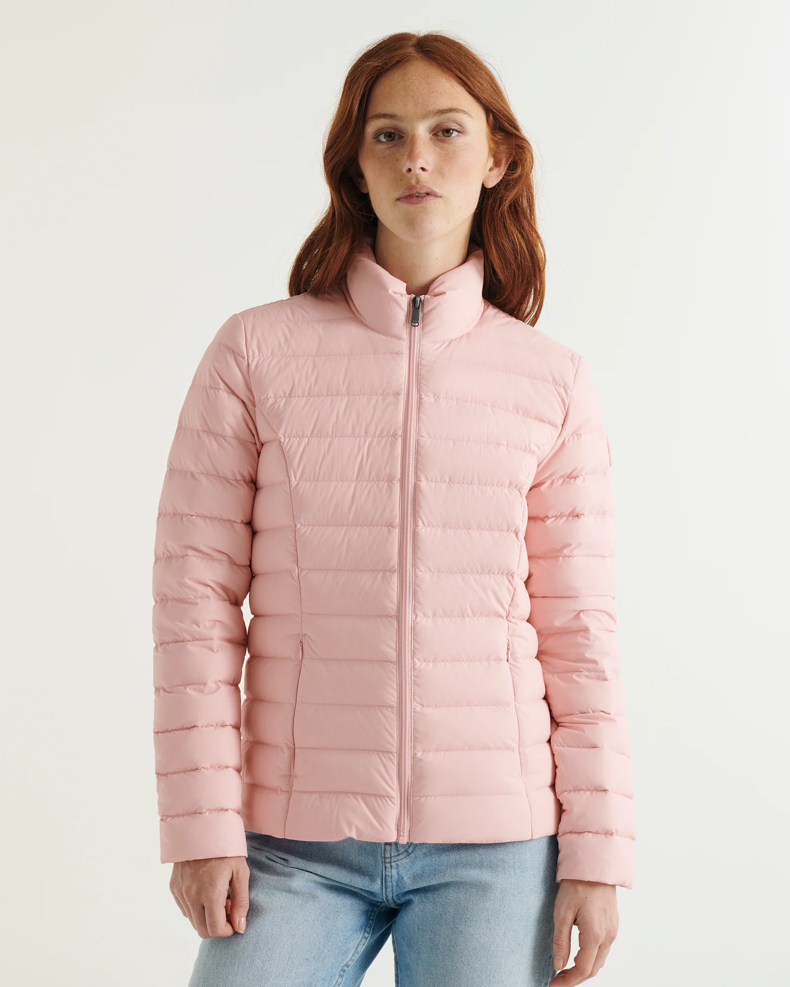Down jacket stretch light Peach pink Maia