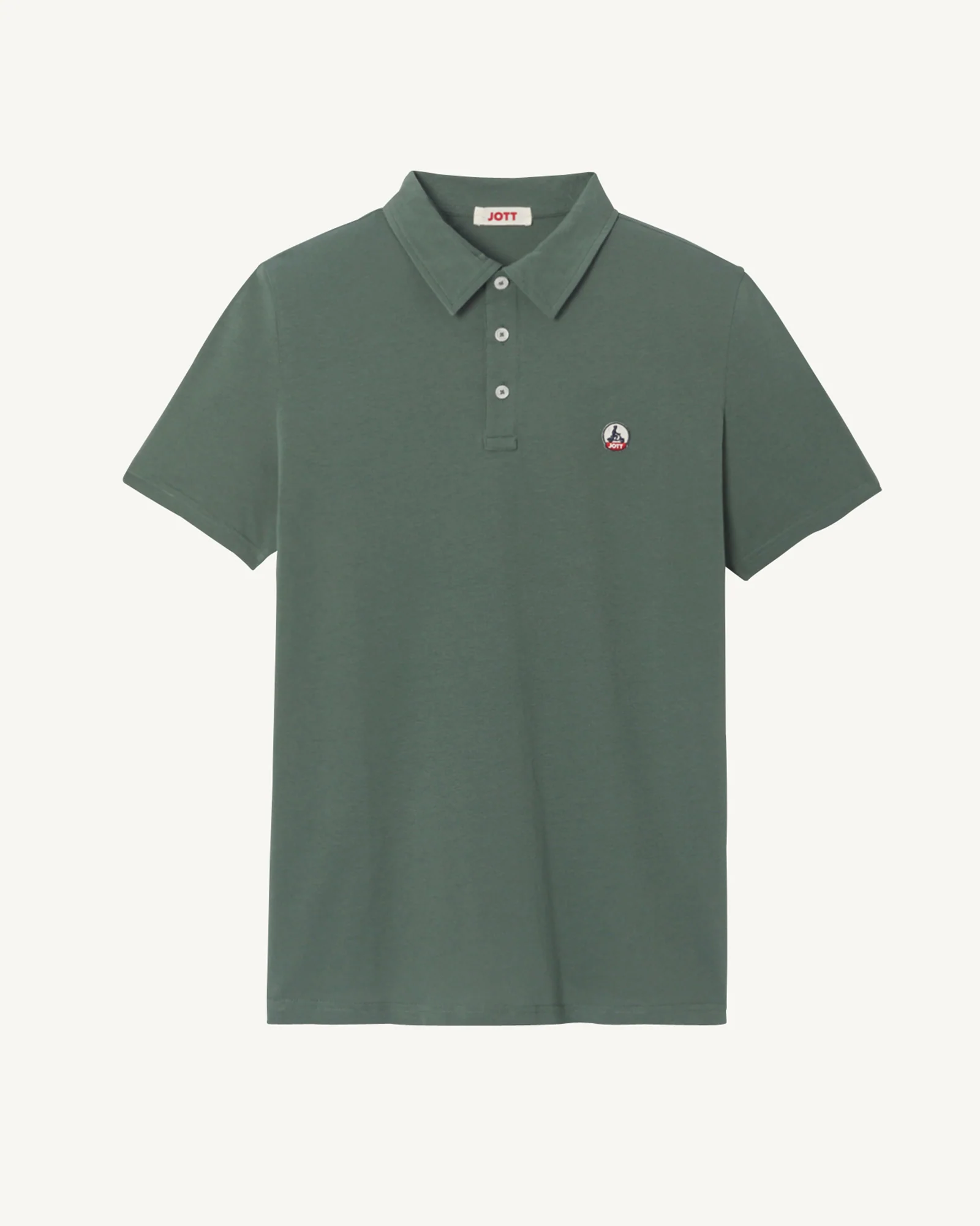 Polo shirt in organic cotton Celadon green Lavan