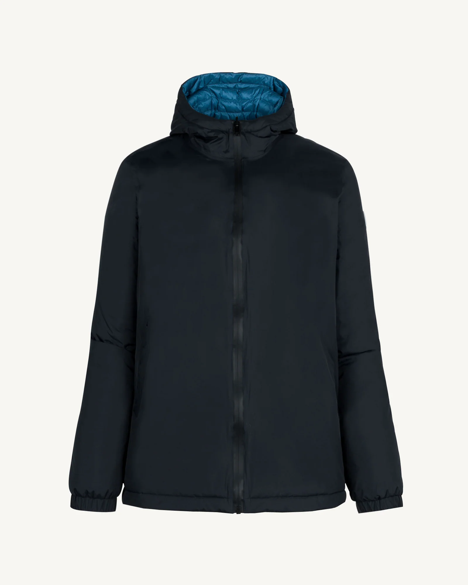 Down jacket ultralight reversible Black/Blue Chicago 2.0 jeans