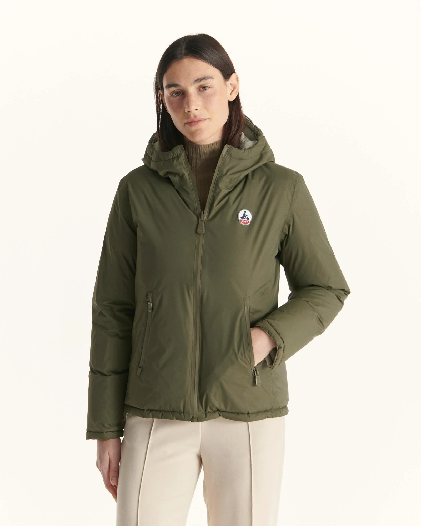 Army/Victoria Sage Reversible Extreme Cold Down Jacket