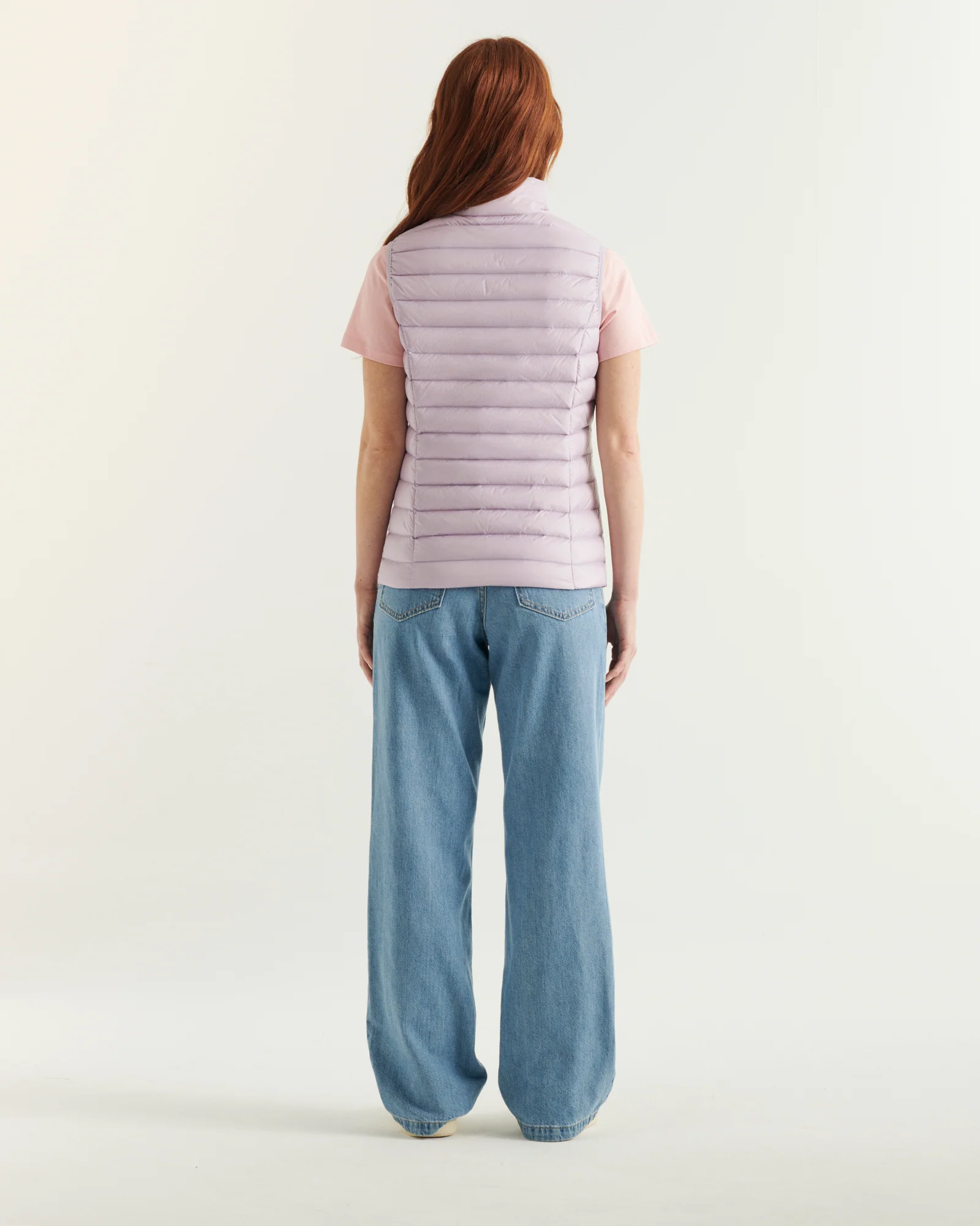 Down jacket light sleeveless Pale mauve Seda