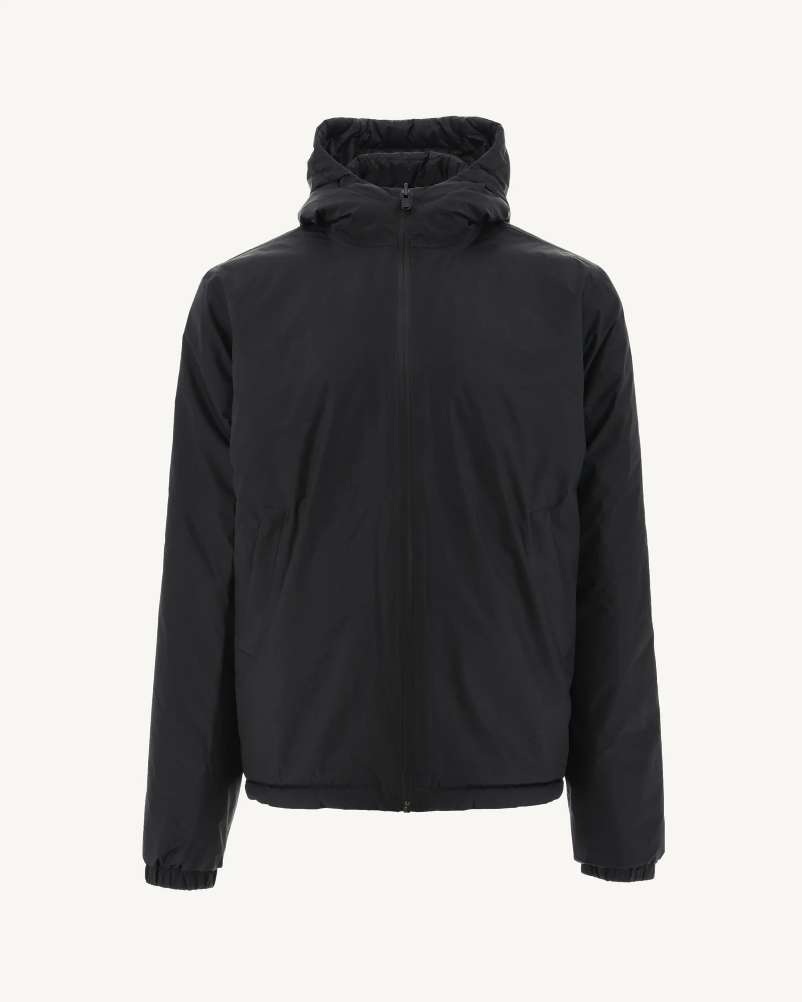 Reversible hooded puffer jacket Black Bergen