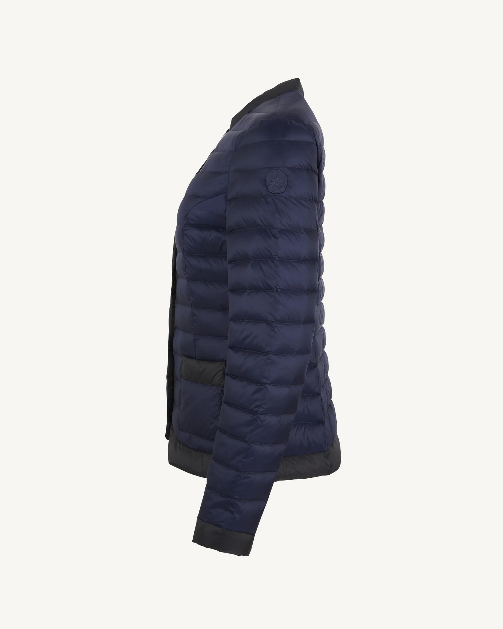 Down jacket light two-tone Navy/Black Paola
