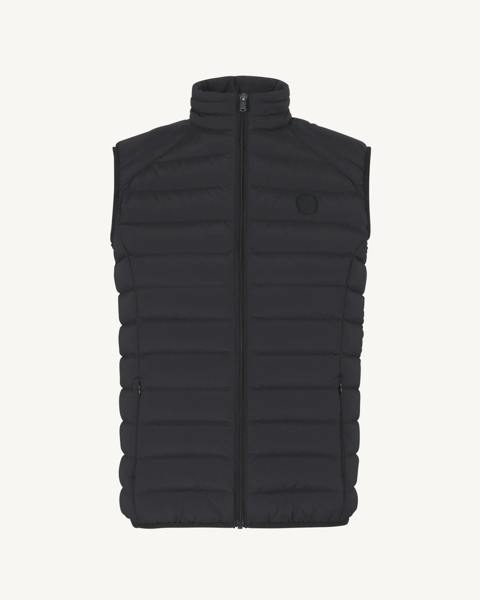 Down jacket sleeveless stretch black Arafo