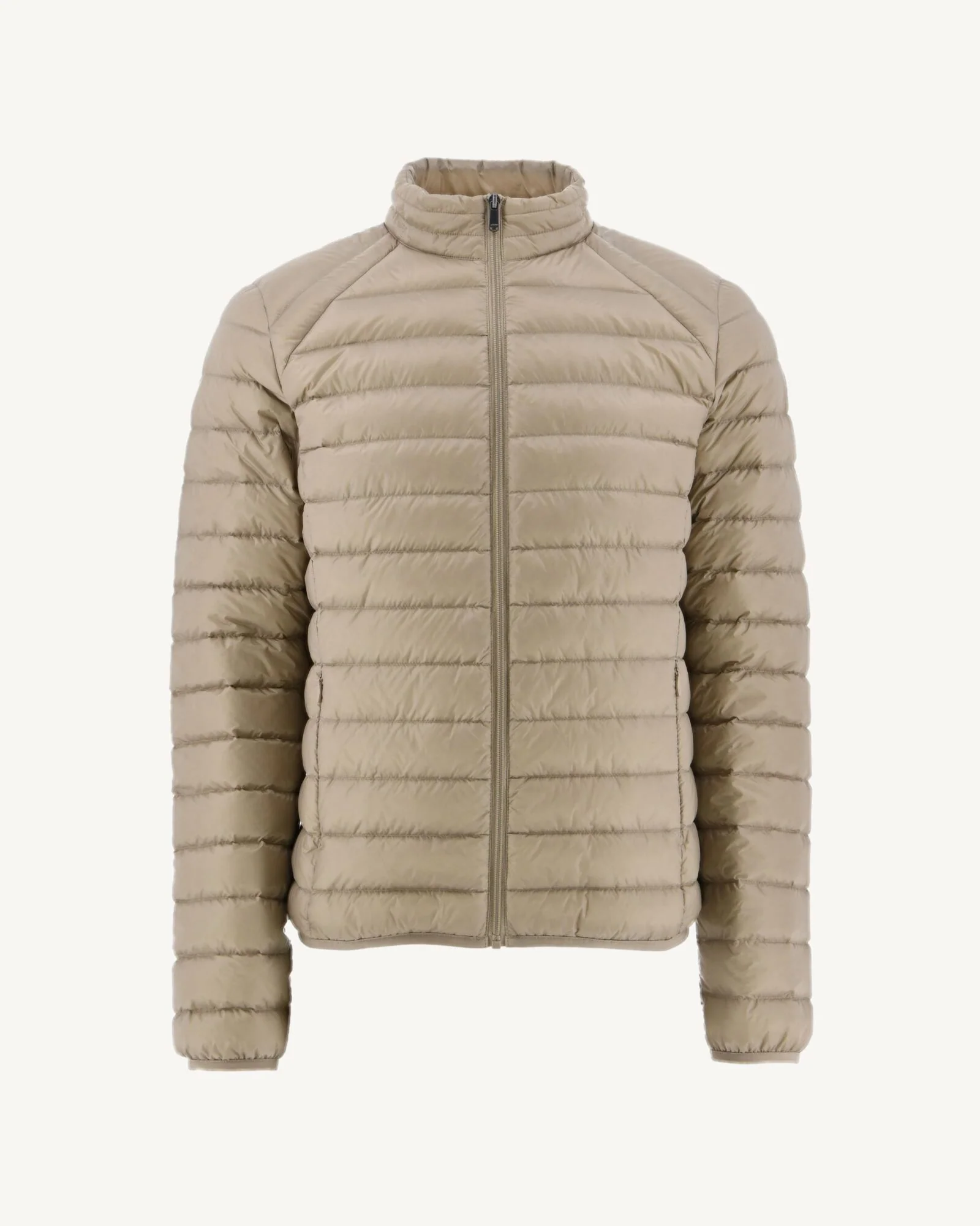 Matte beige lightweight padded jacket