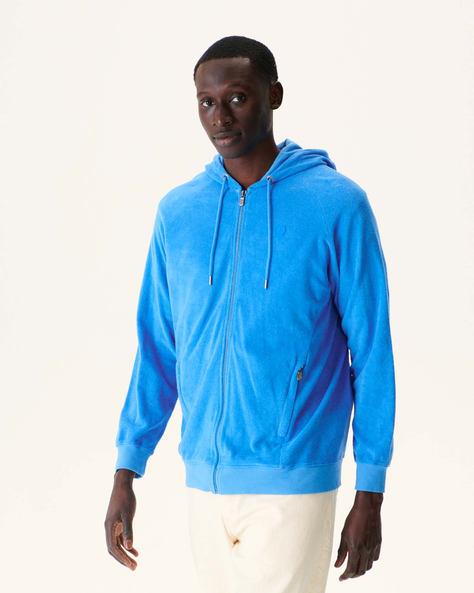 Zipped hooded jacket Azur Nazare