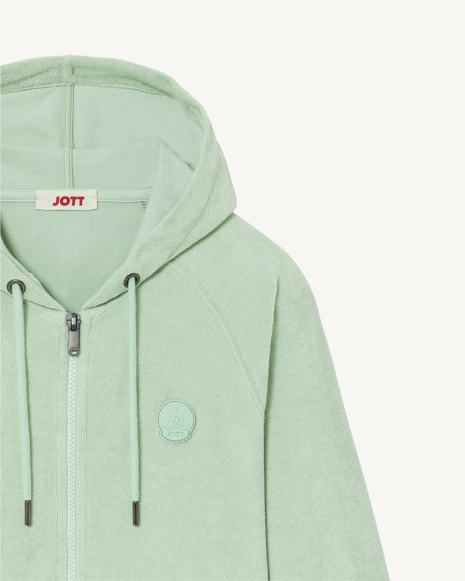 Coral 2.0 Peppermint terry zip jacket