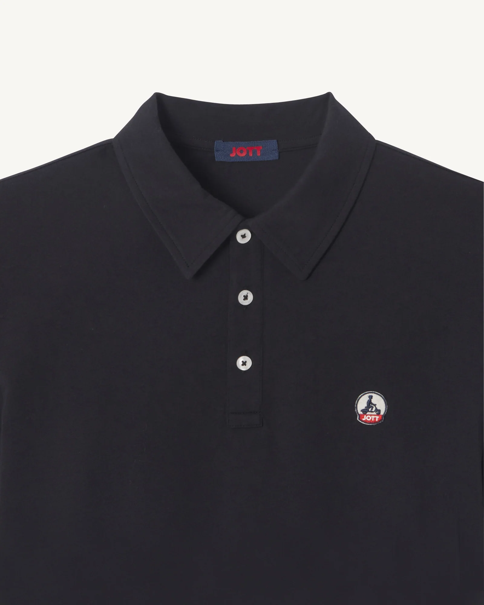 Polo shirt in organic cotton Black Lavan