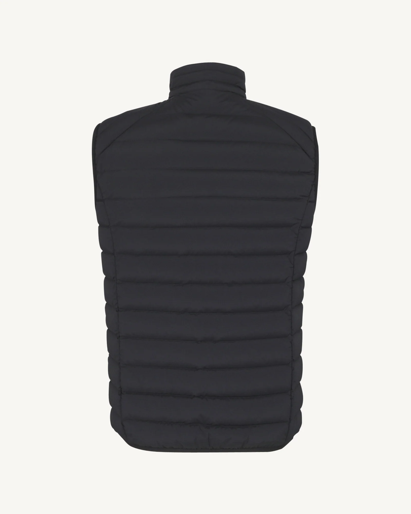 Down jacket sleeveless stretch black Arafo