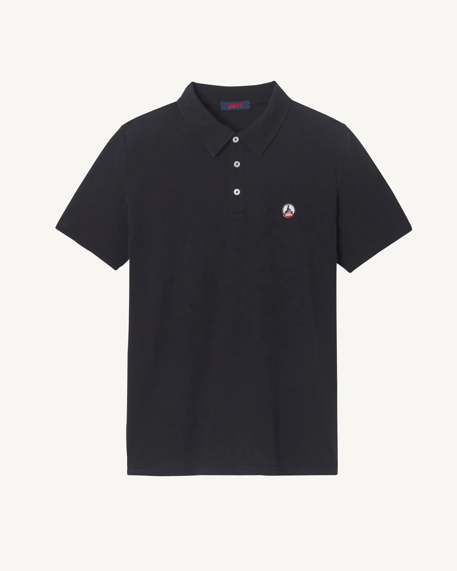 Polo shirt in organic cotton Black Lavan
