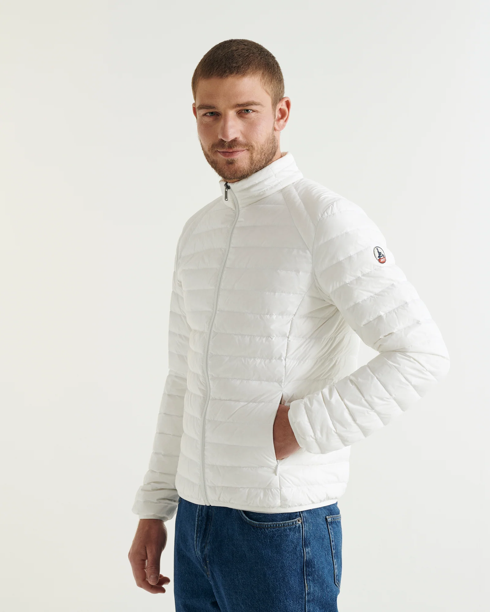 Down jacket light Matt White