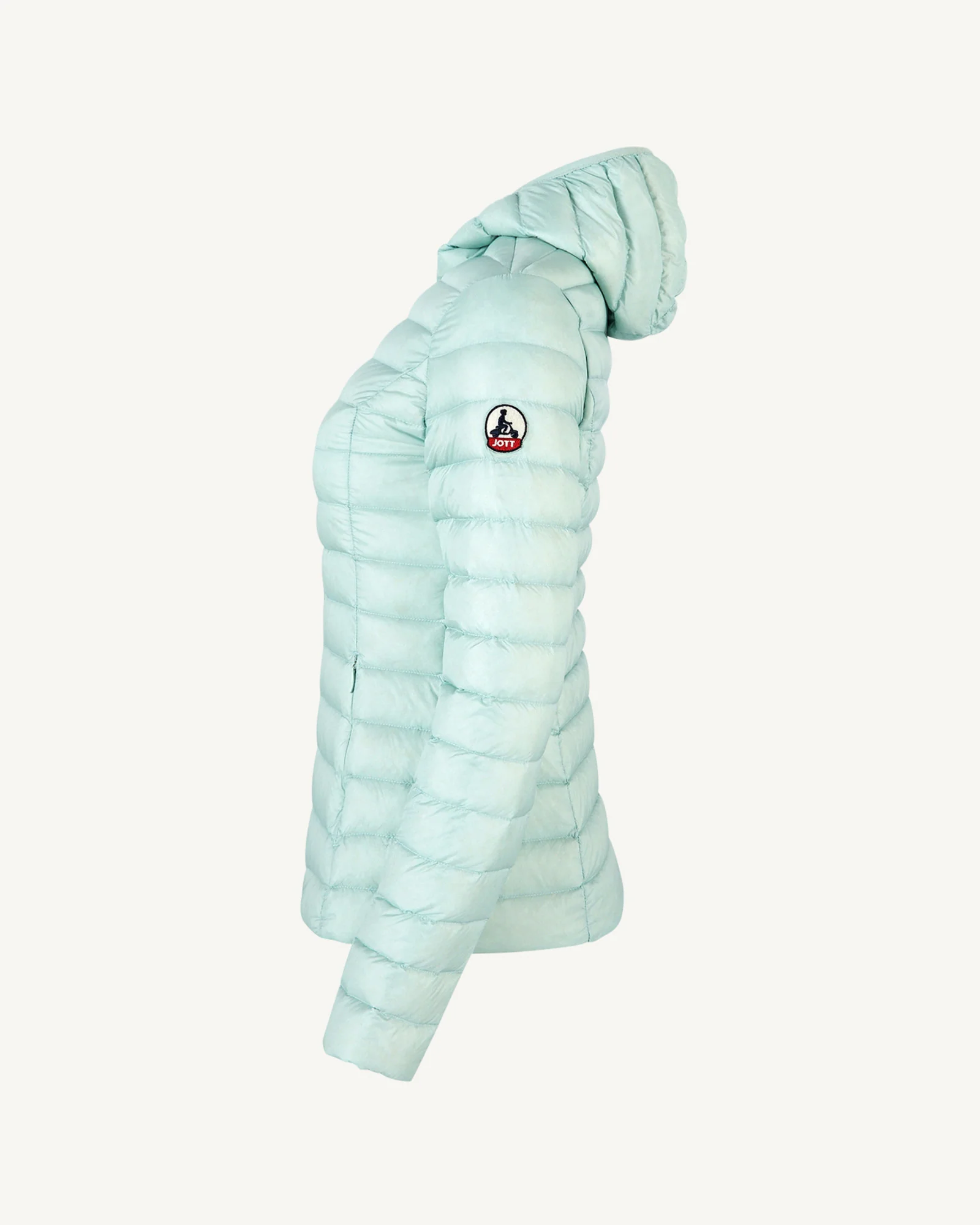 Lightweight hooded Army Cloe down jacket