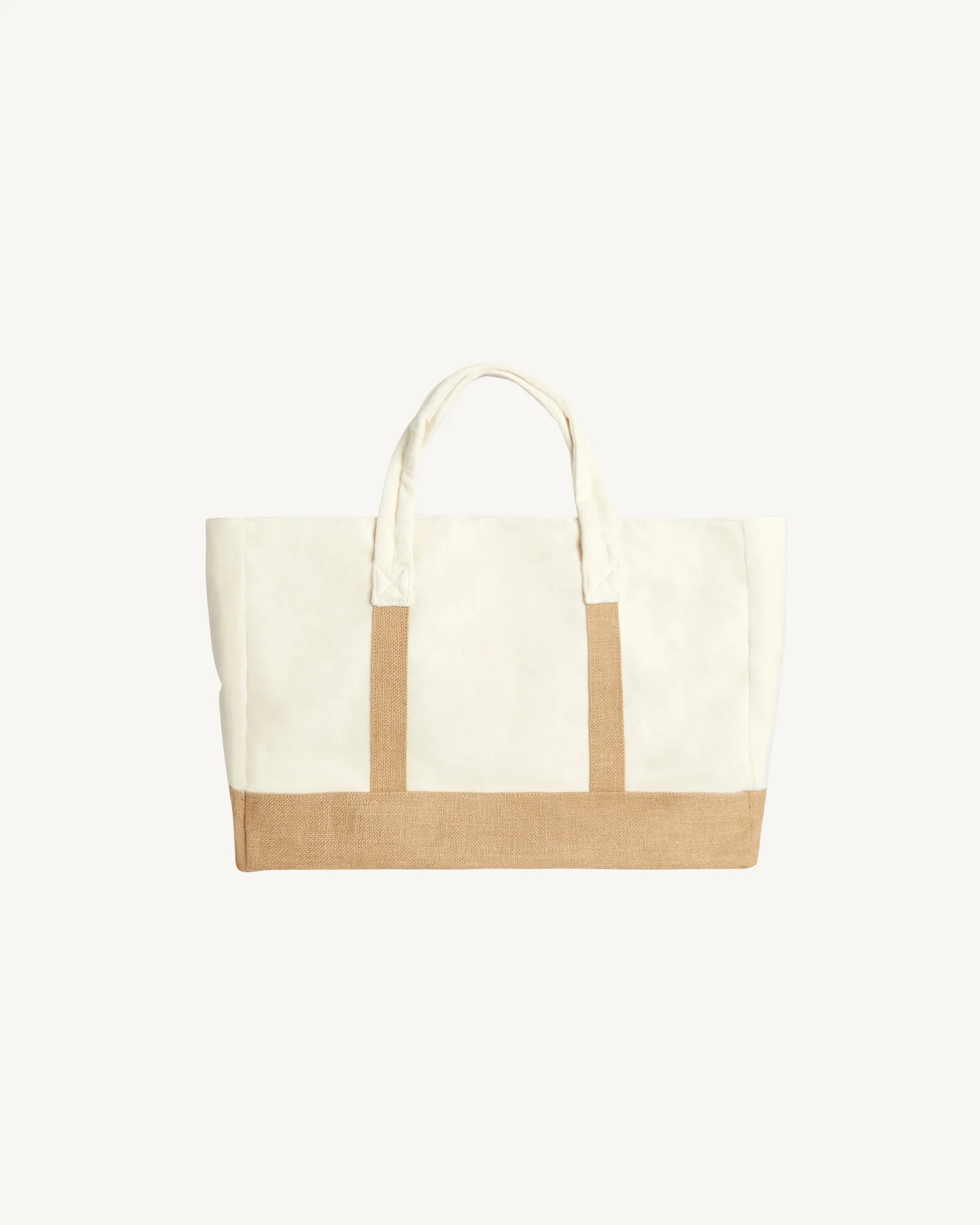 Two-material beach tote bag Marine Shell