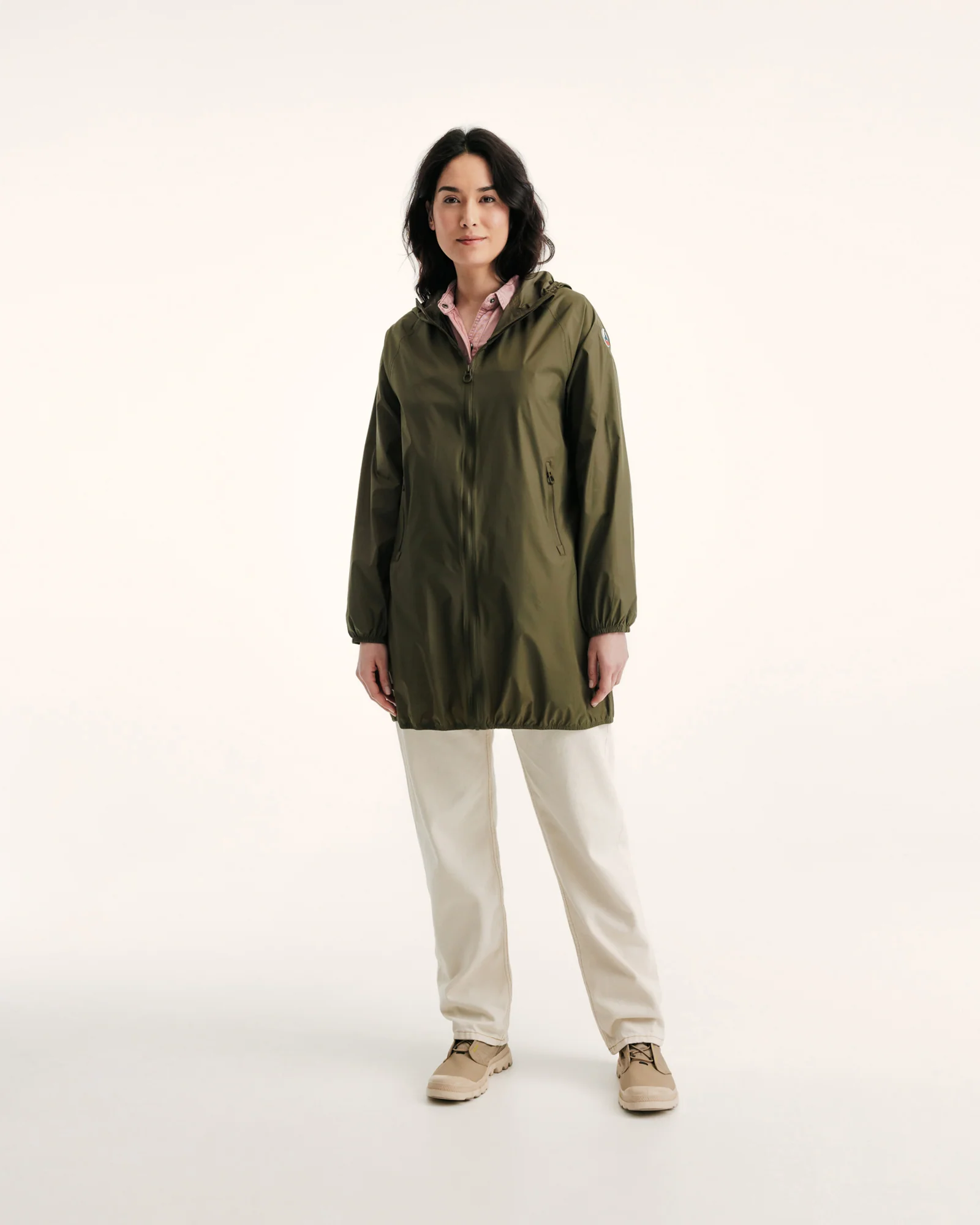 Army Glendale long hooded raincoat