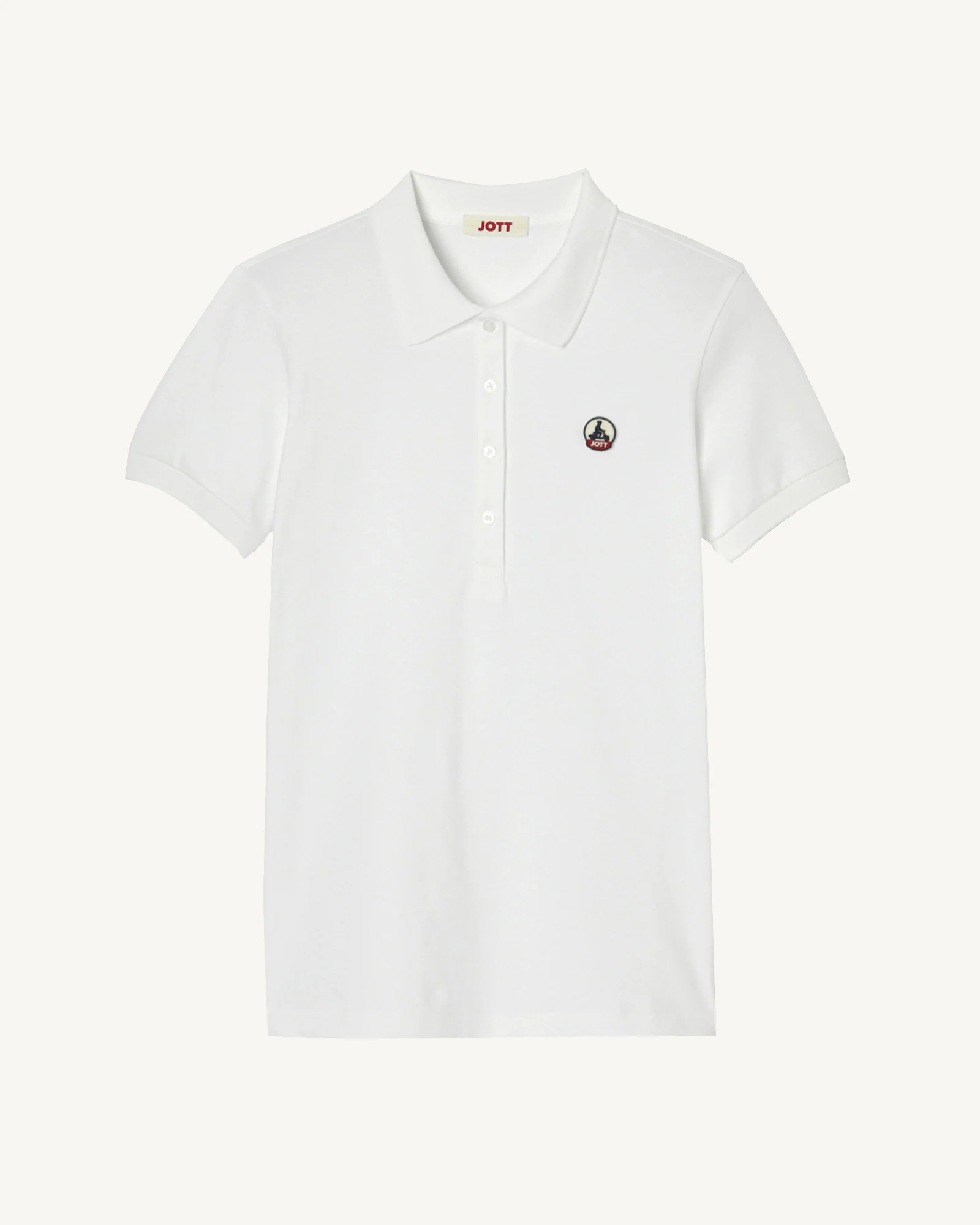 Polo shirt in organic cotton White Franca