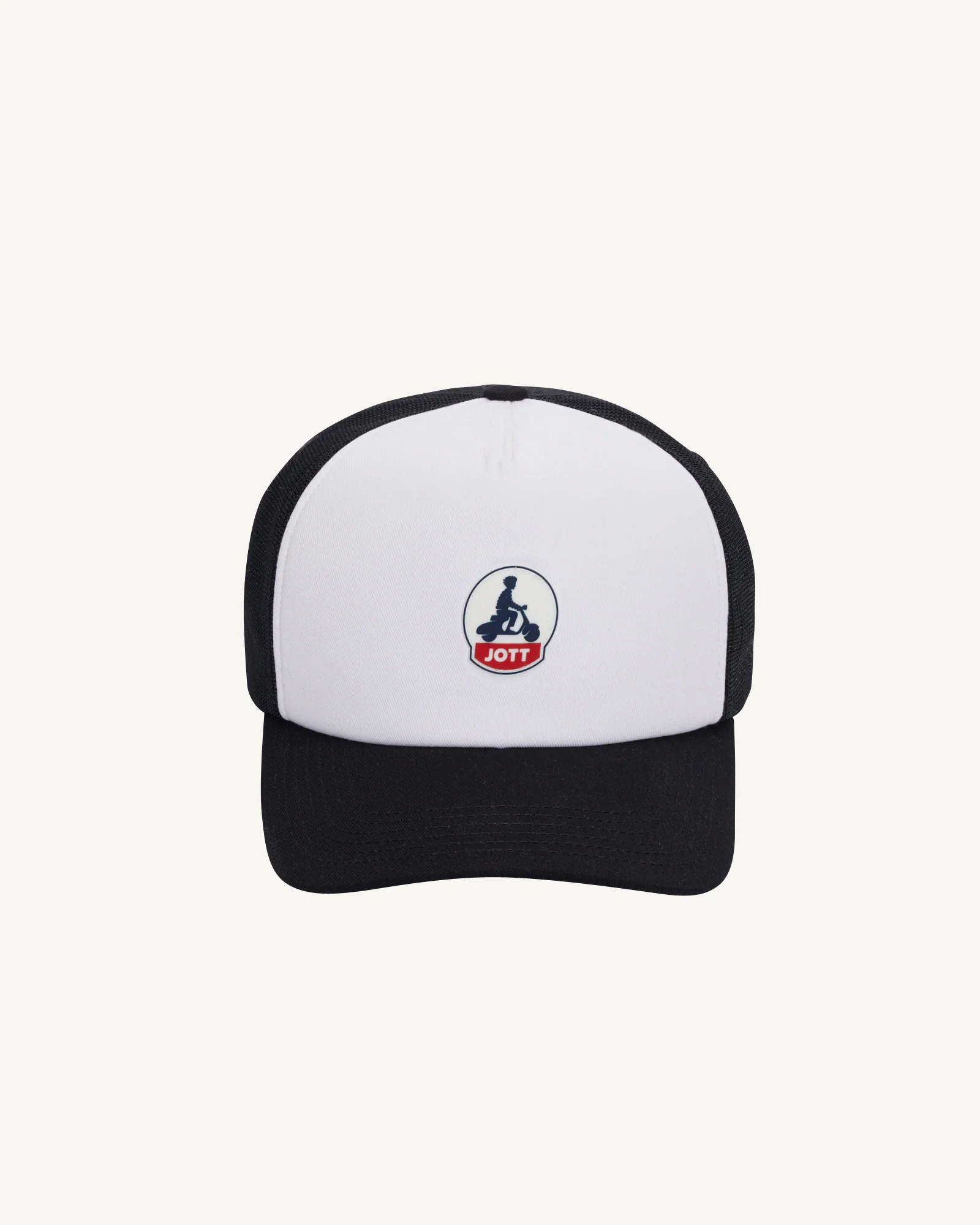 Black/White/Black Sail two-tone mesh cap