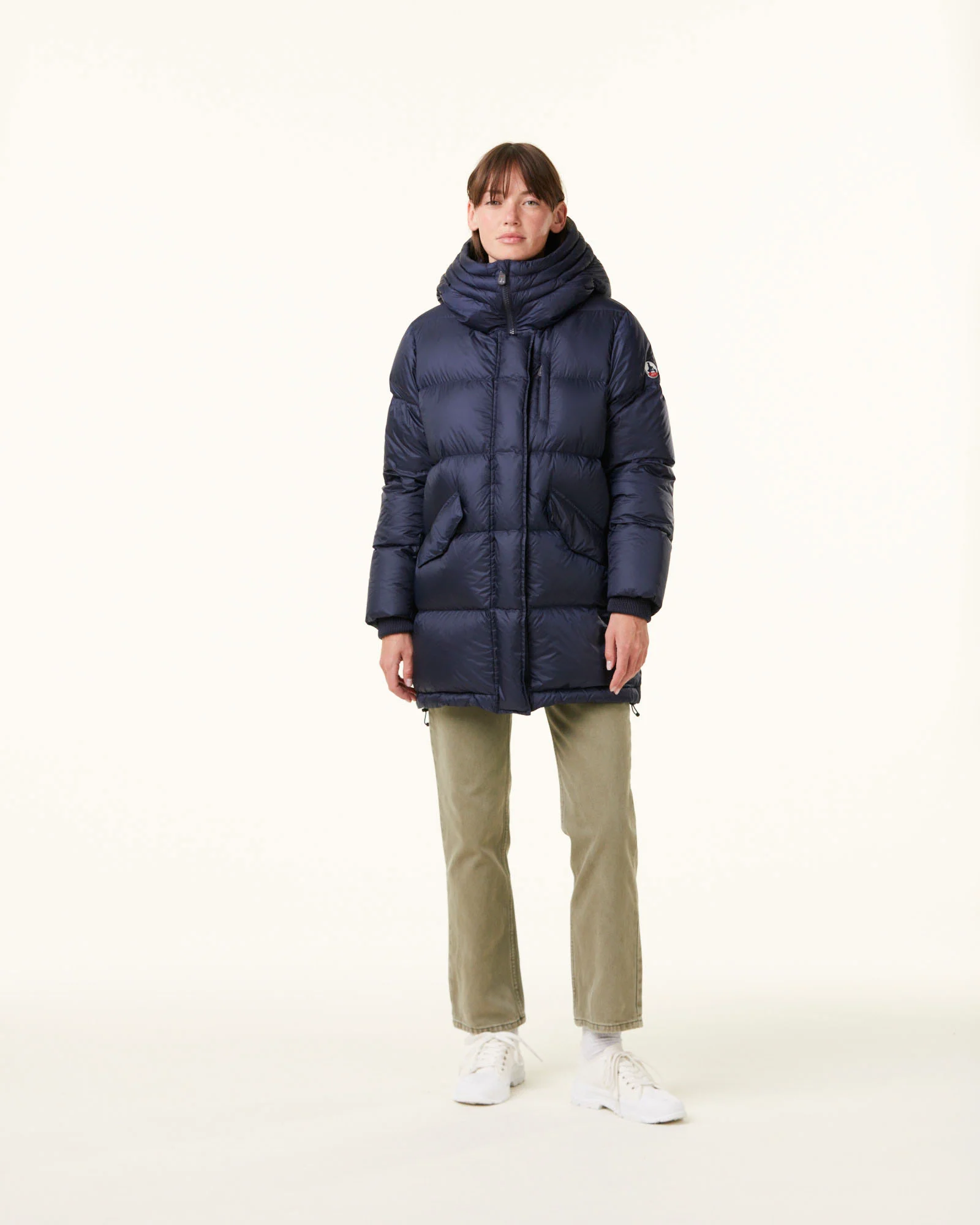 Navy Delhi Great Cold Hooded Down Jacket