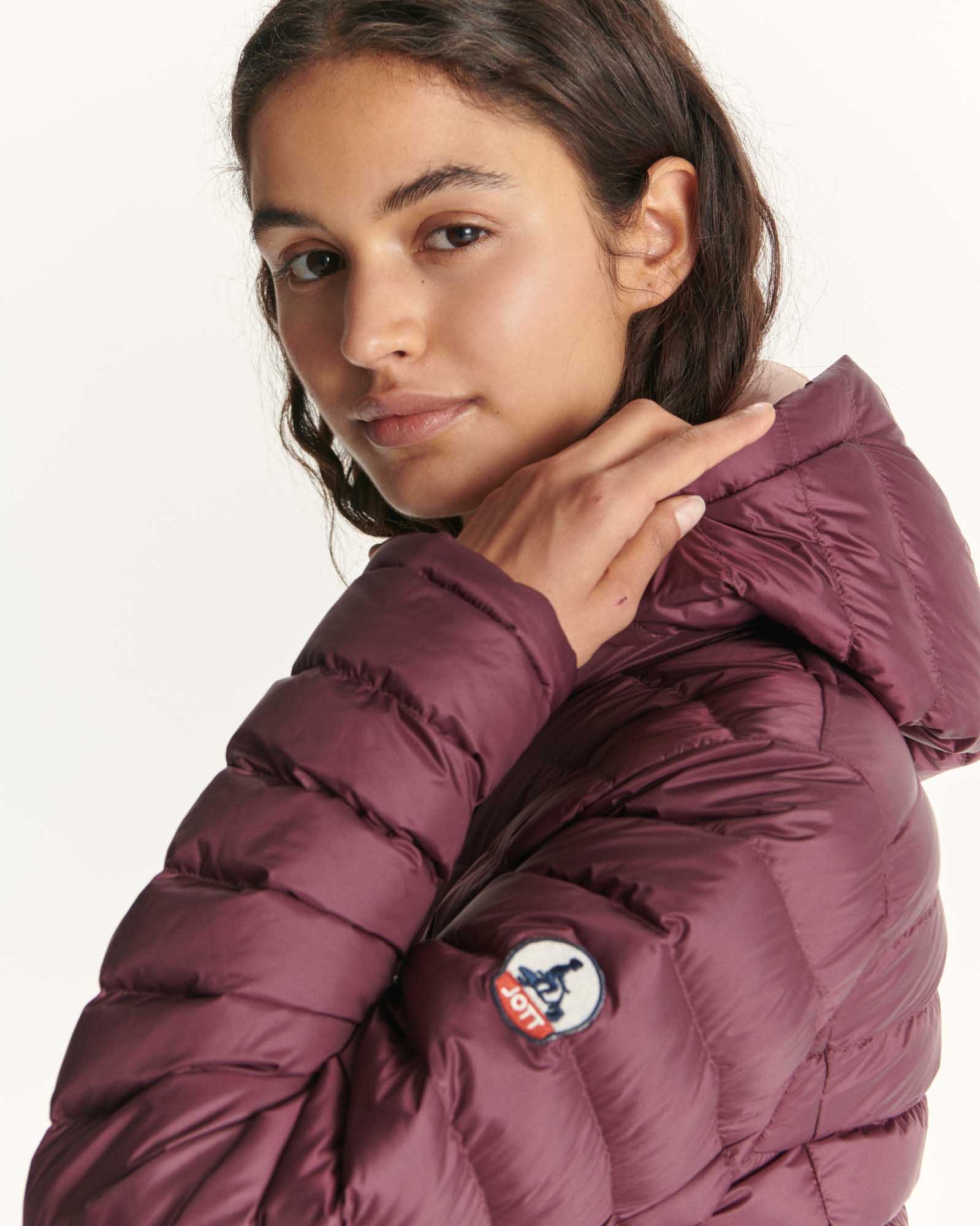 Reversible down jacket Pale pink/Aubergine Vienna