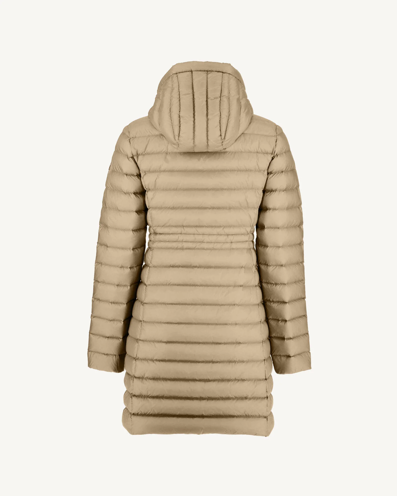 Down jacket long hoodie Beige Vero 2.0