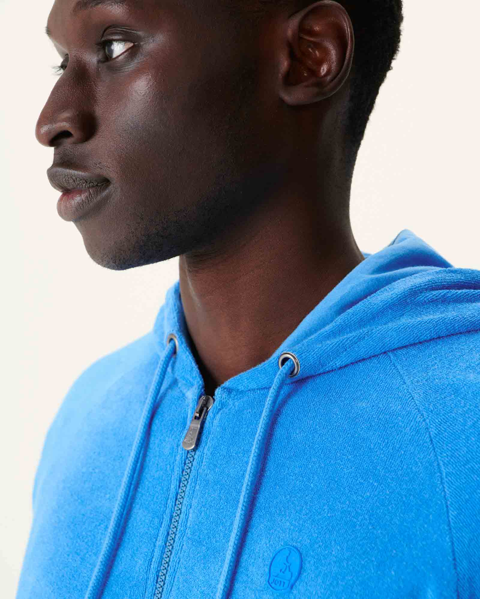 Zipped hooded jacket Azur Nazare