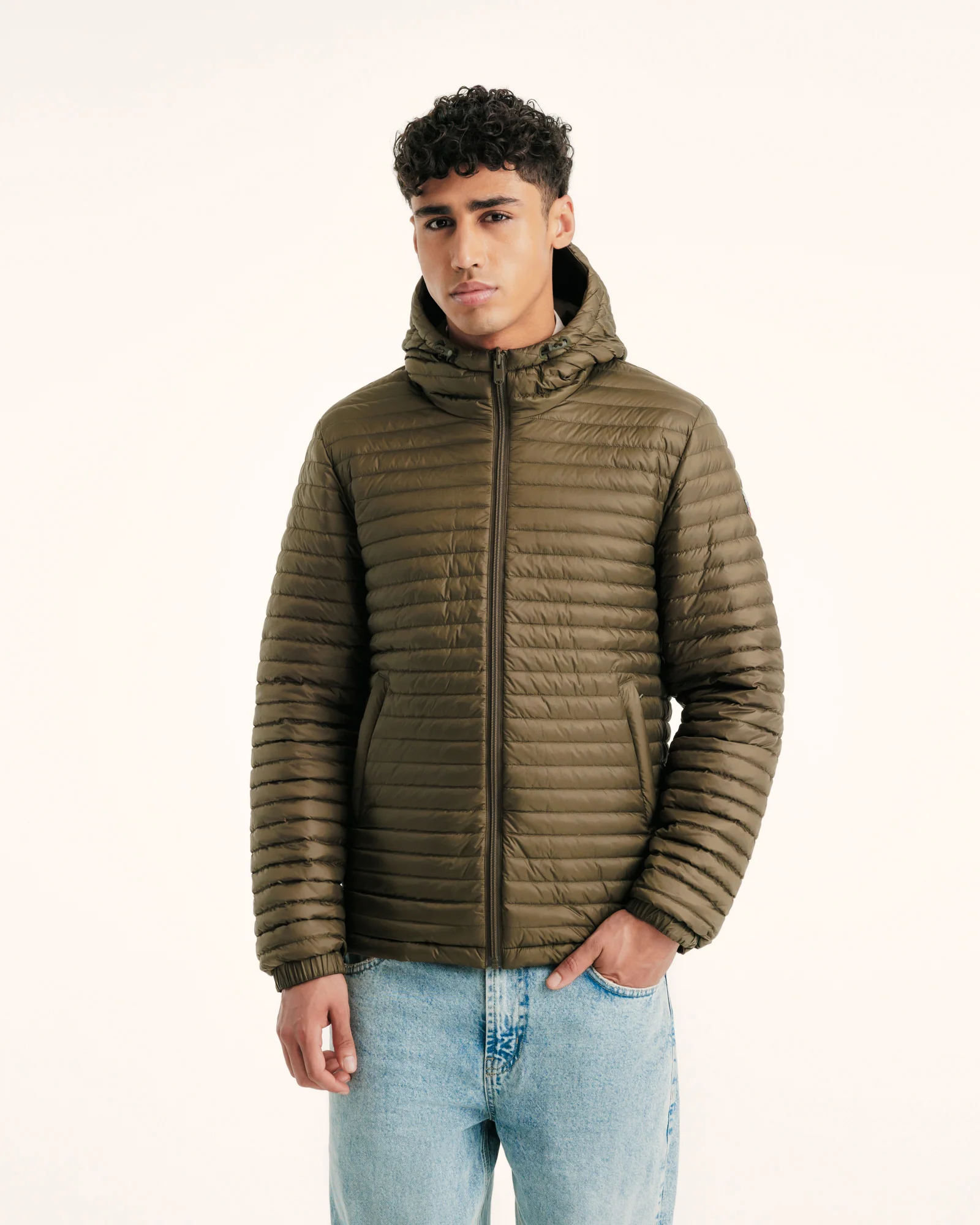 Down jacket ultralight reversible Black/Blue Chicago 2.0 jeans