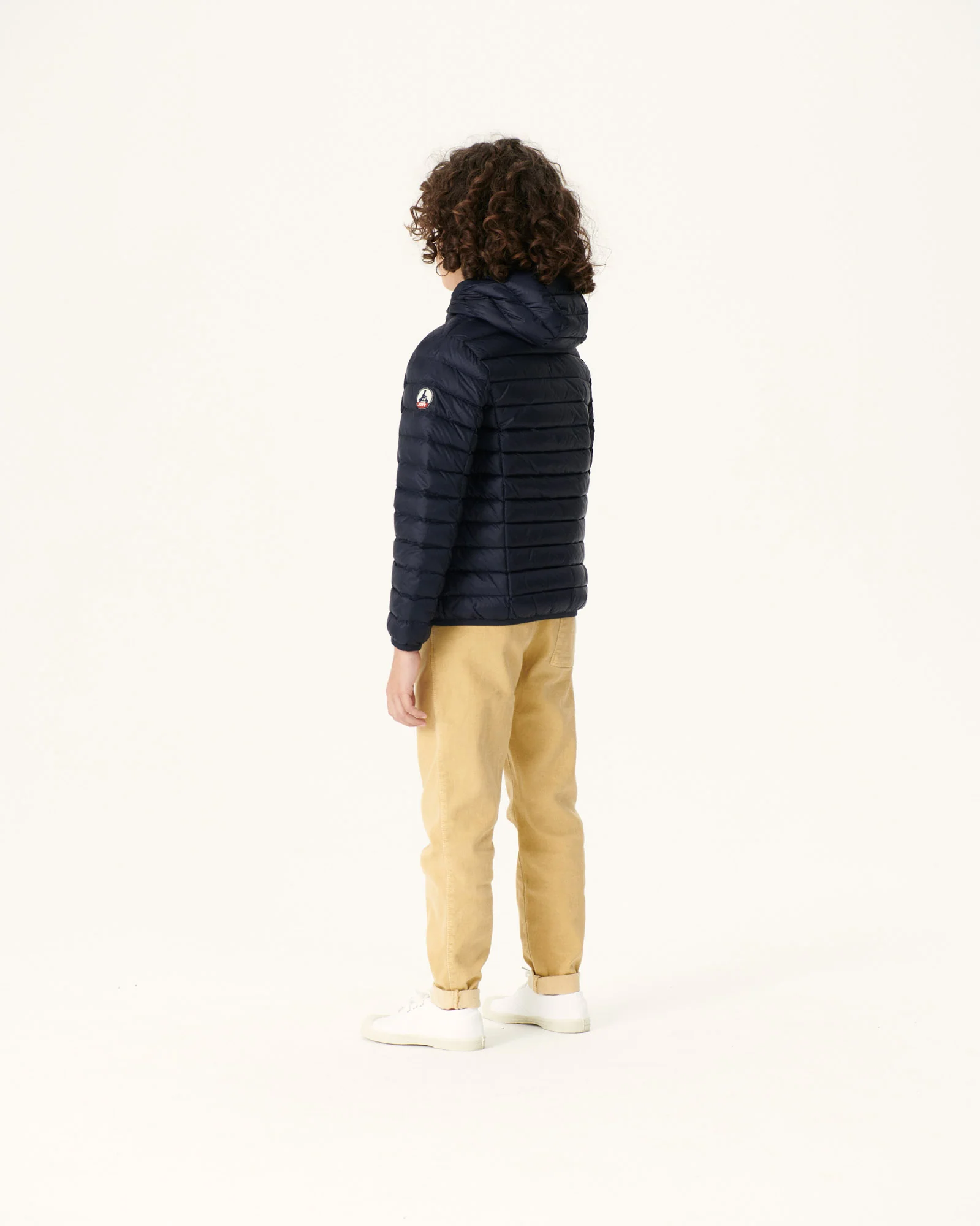 Child's lightweight hooded down jacket Taupe Hugo