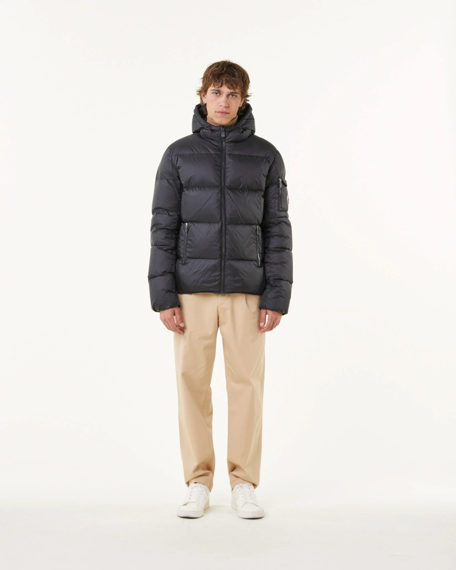 Java Black Great Cold Hooded Down Jacket