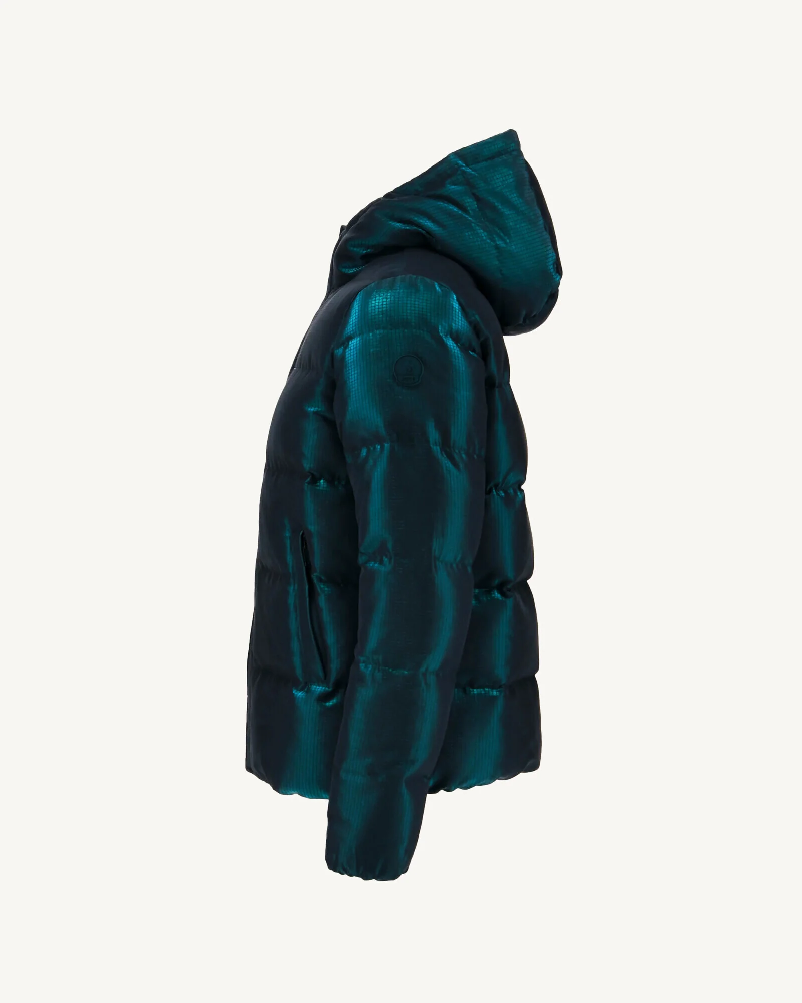 Down jacket Grand Froid Christmas blue Happy