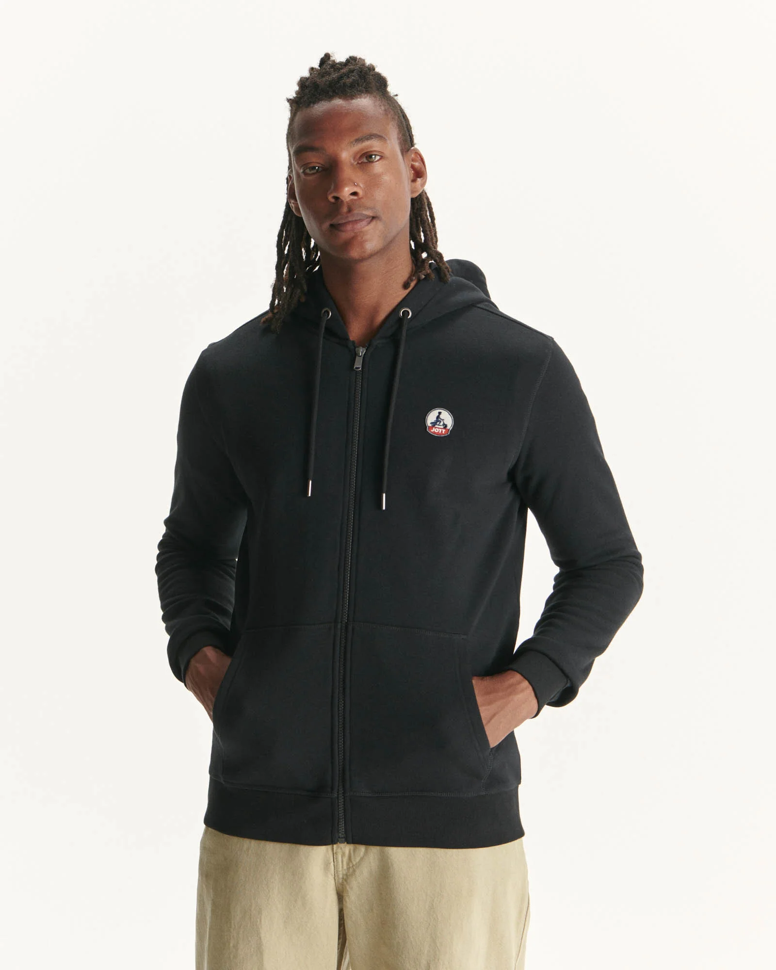 Hoodie in organic cotton Black Mexico