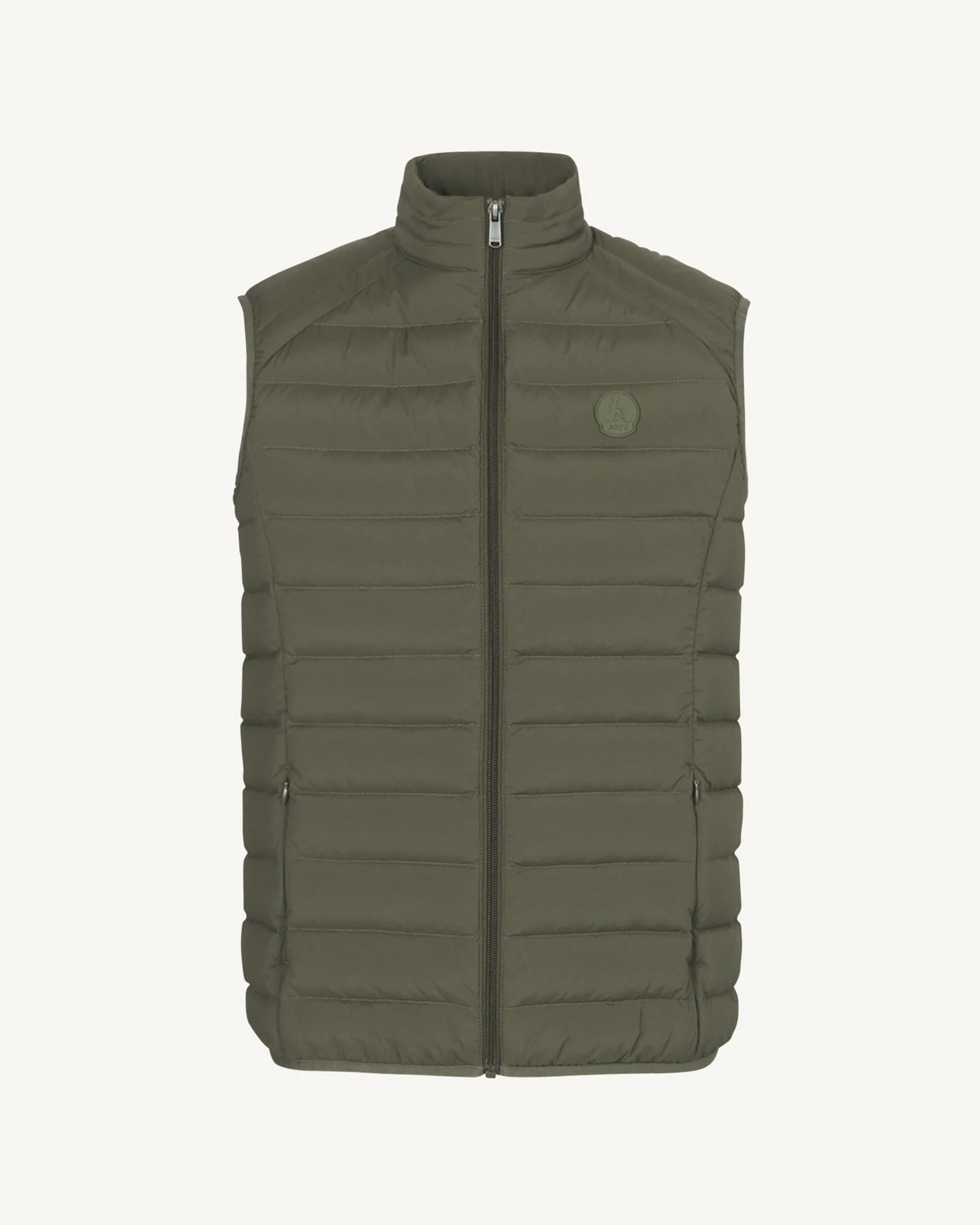 Down jacket sleeveless stretch Army Arafo