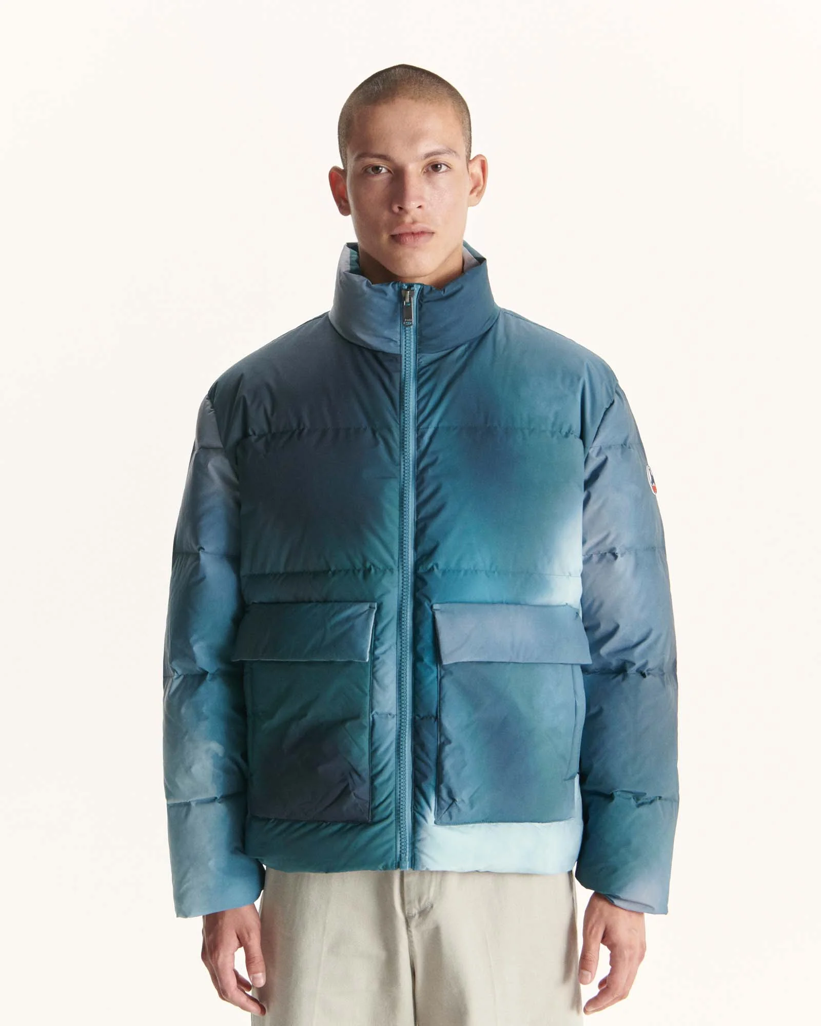 Down jacket Okinawa Great Cold print