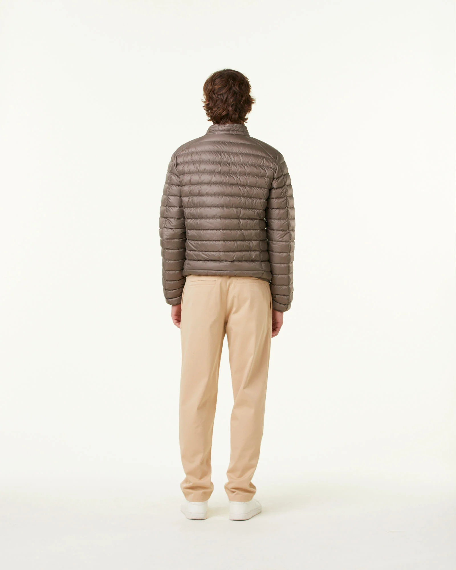 Light Taupe Mat down jacket