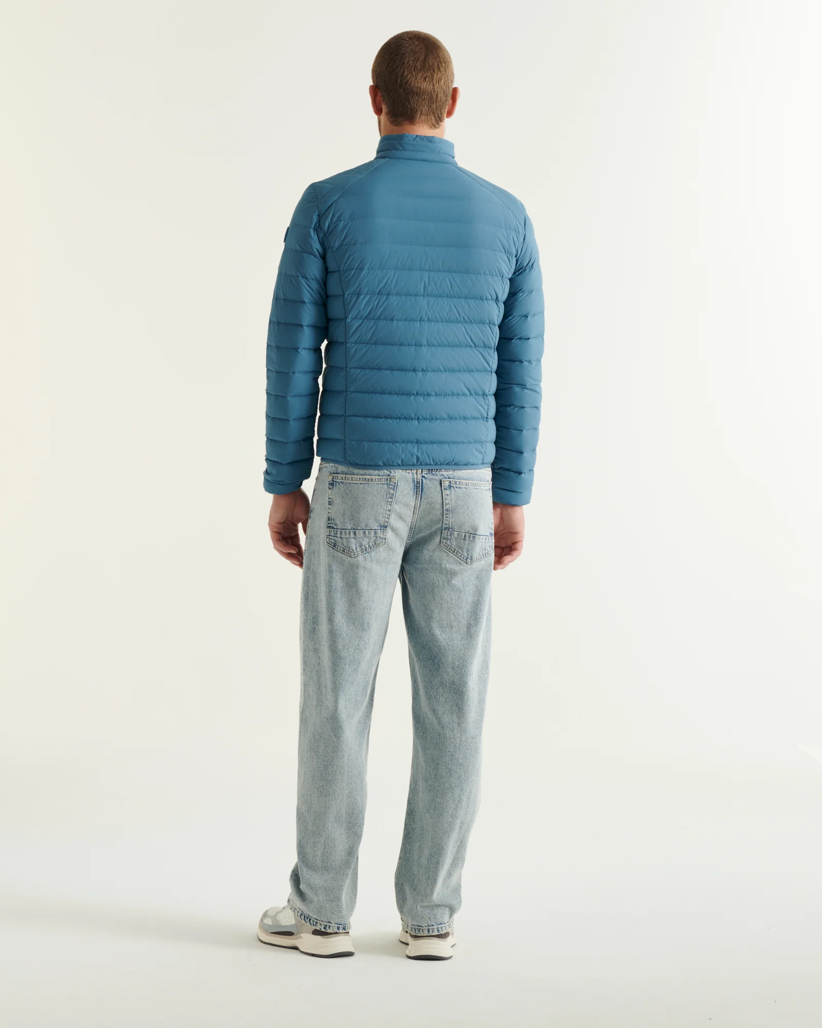 Down jacket light stretch Blue jeans Aragon